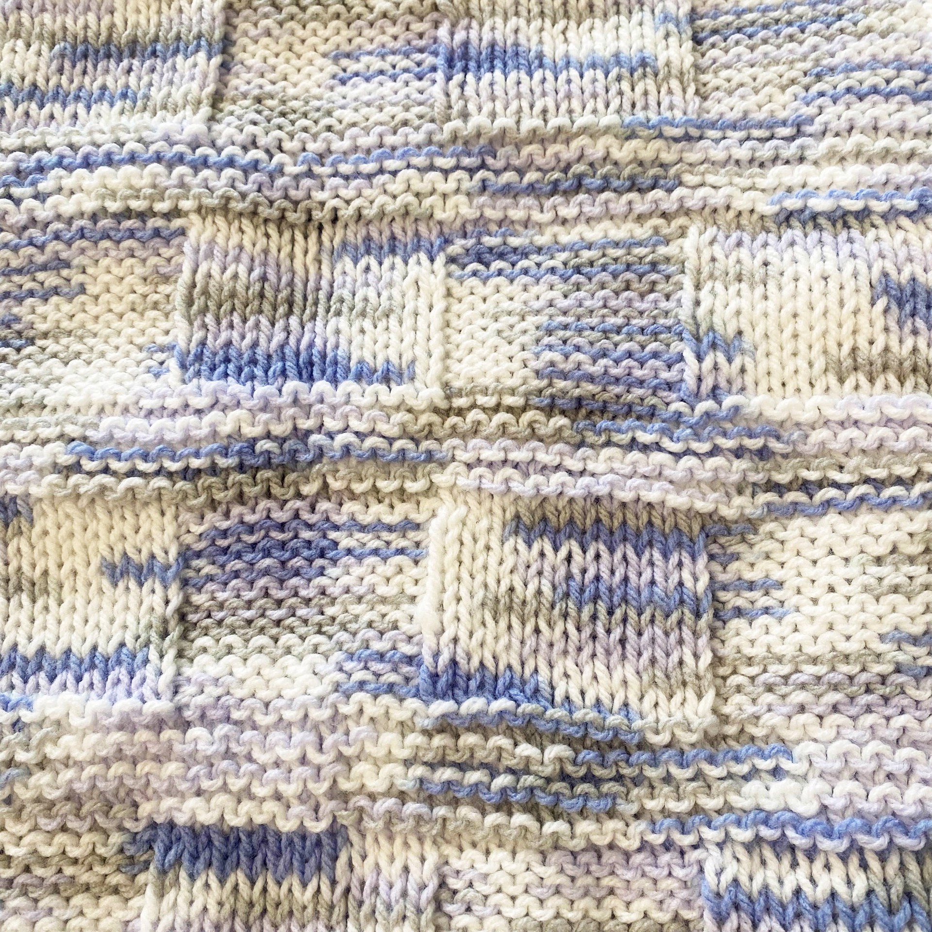 Baby Blanket (Checked) by Cathy Miller