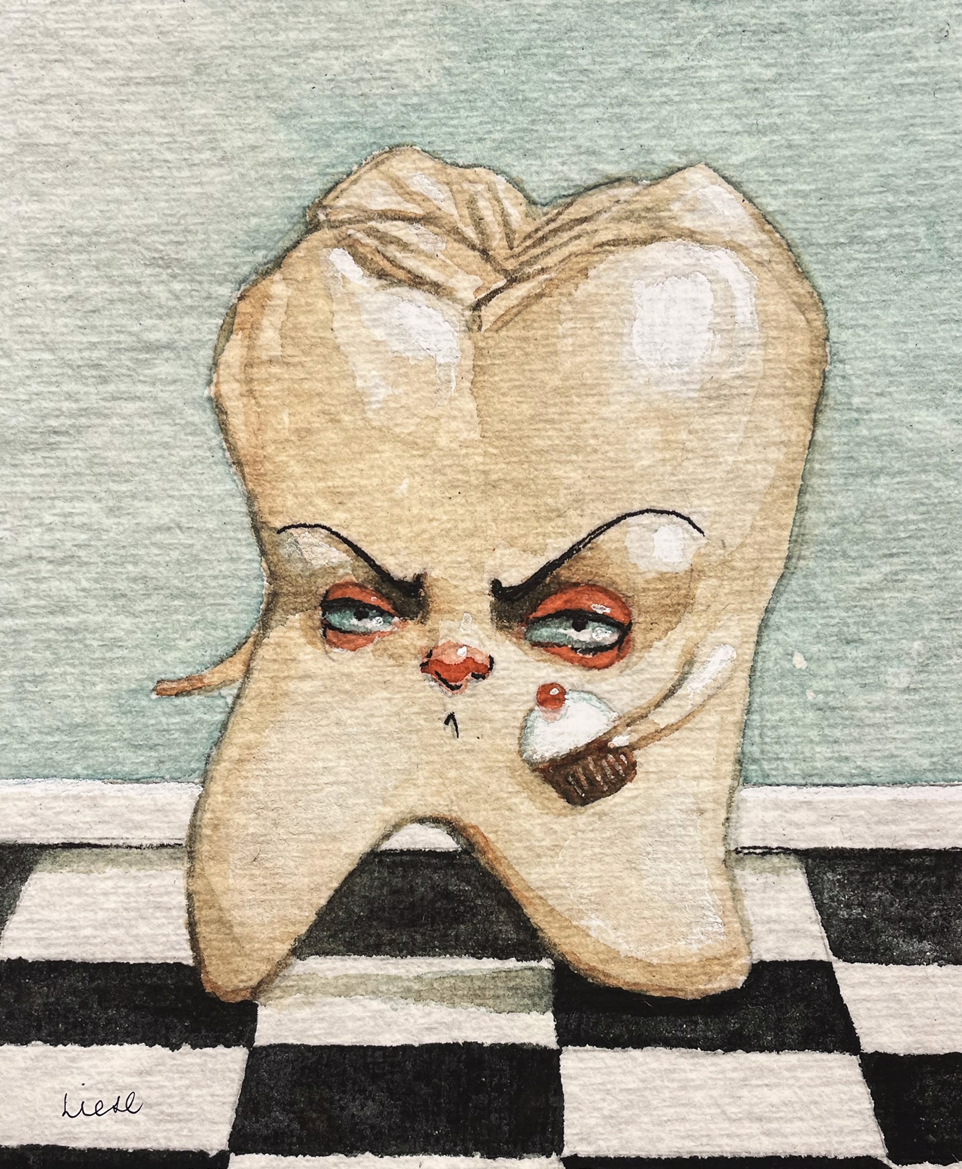 Sweet Tooth (Giclee on Deckled Paper) G.O. by Liese Chavez