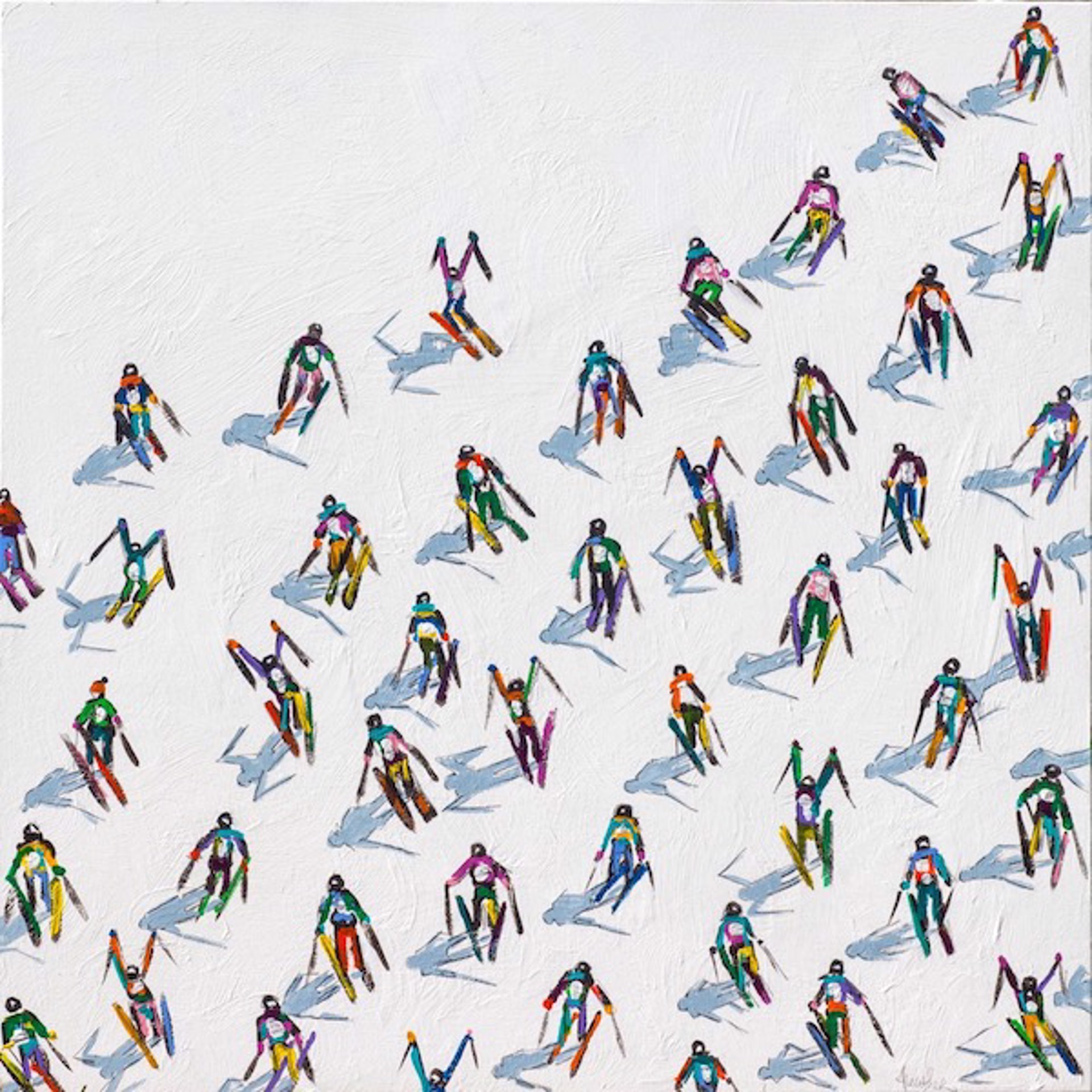 Skiers #437 by Heather Blanton