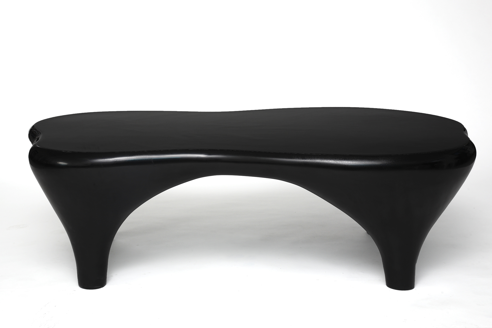 "Toro" Coffee table in black by Jacques Jarrige