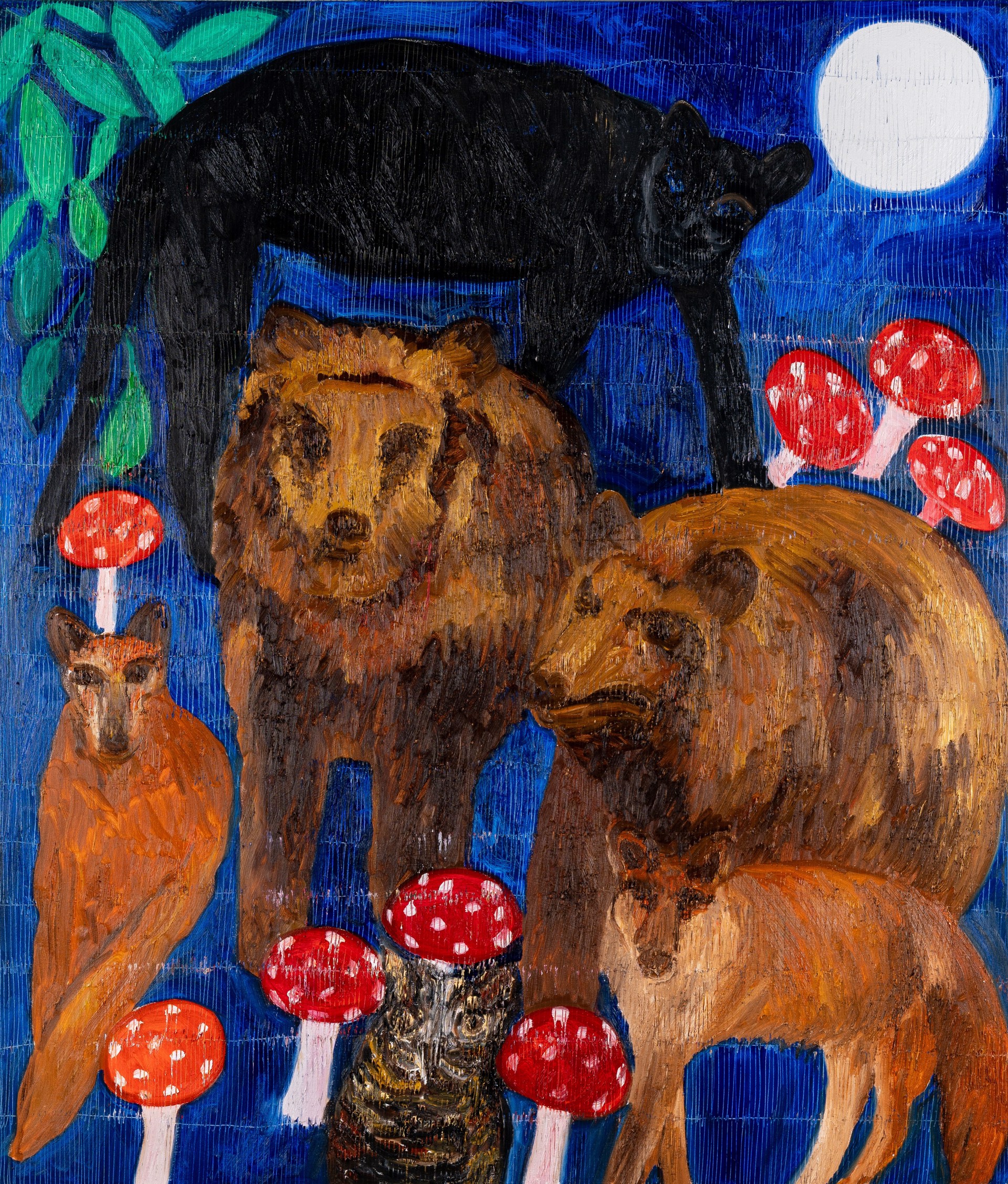 Nocturn Bears by Hunt Slonem