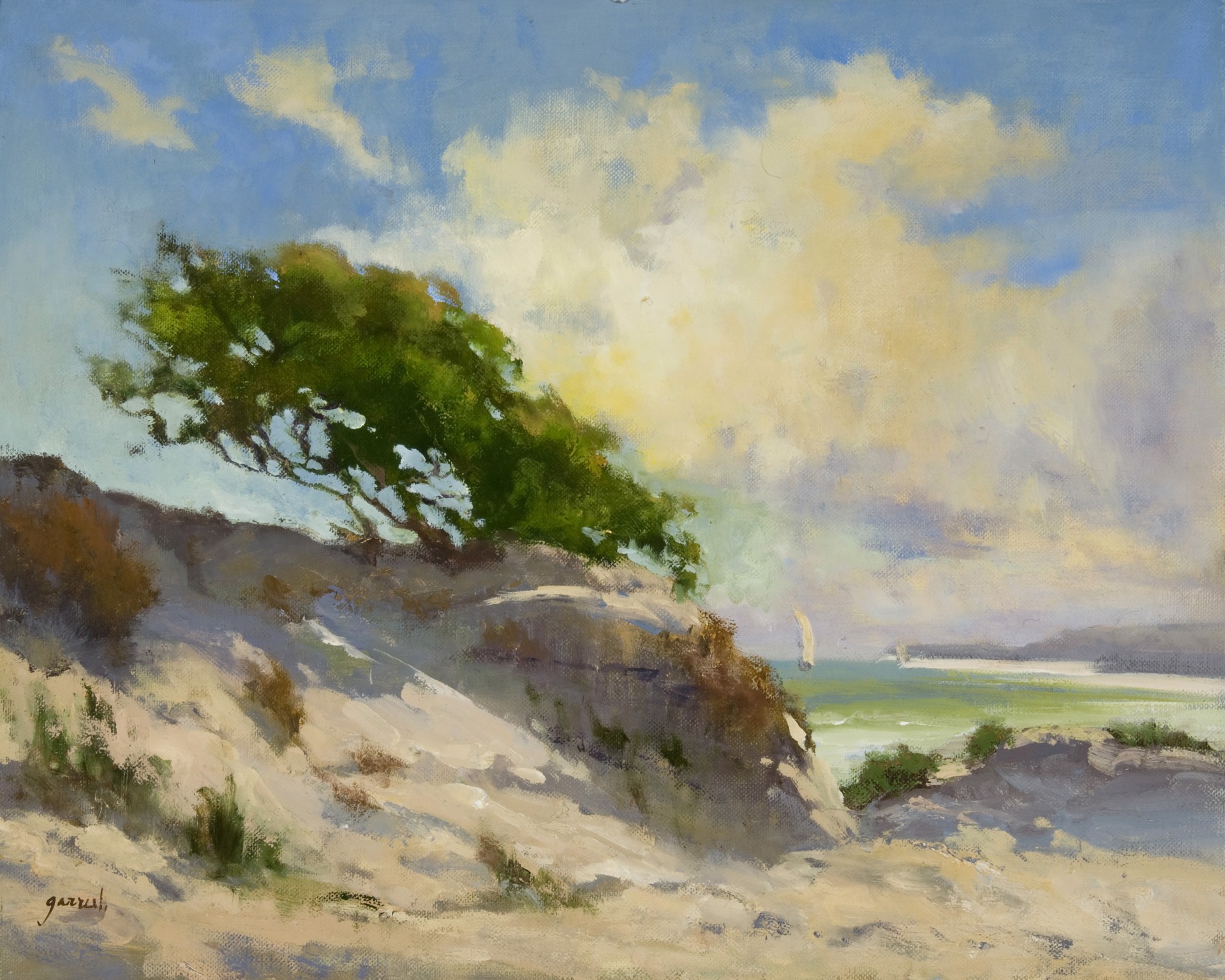 "Dunes" original oil painting by Mary Garrish