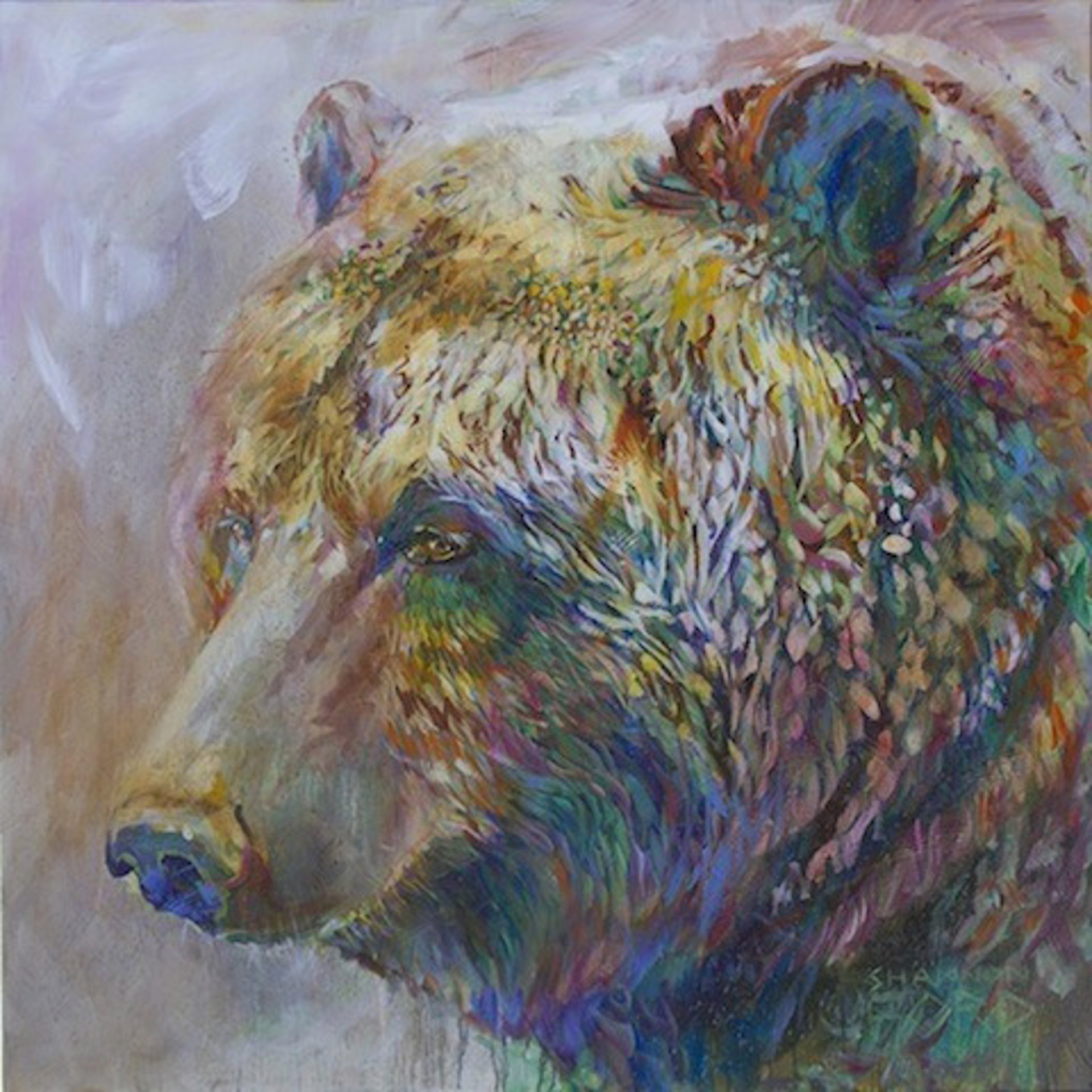 Grizzly in Pipestone #5 by Shannon Ford