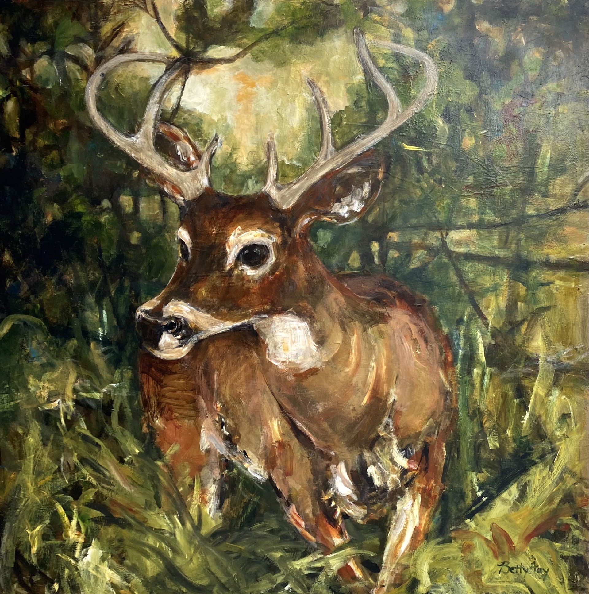 Majesty of the Moment (deer) by Betty Foy Botts