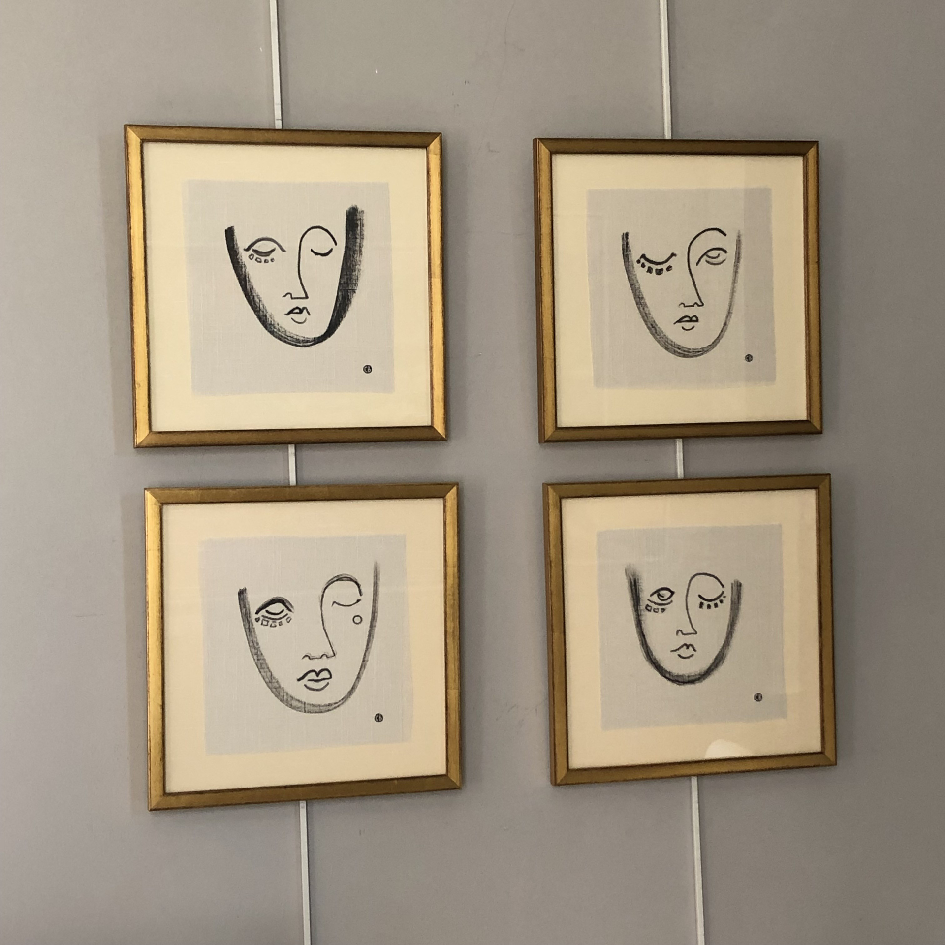 FACES,  series of four by Carrie Beth Waghorn