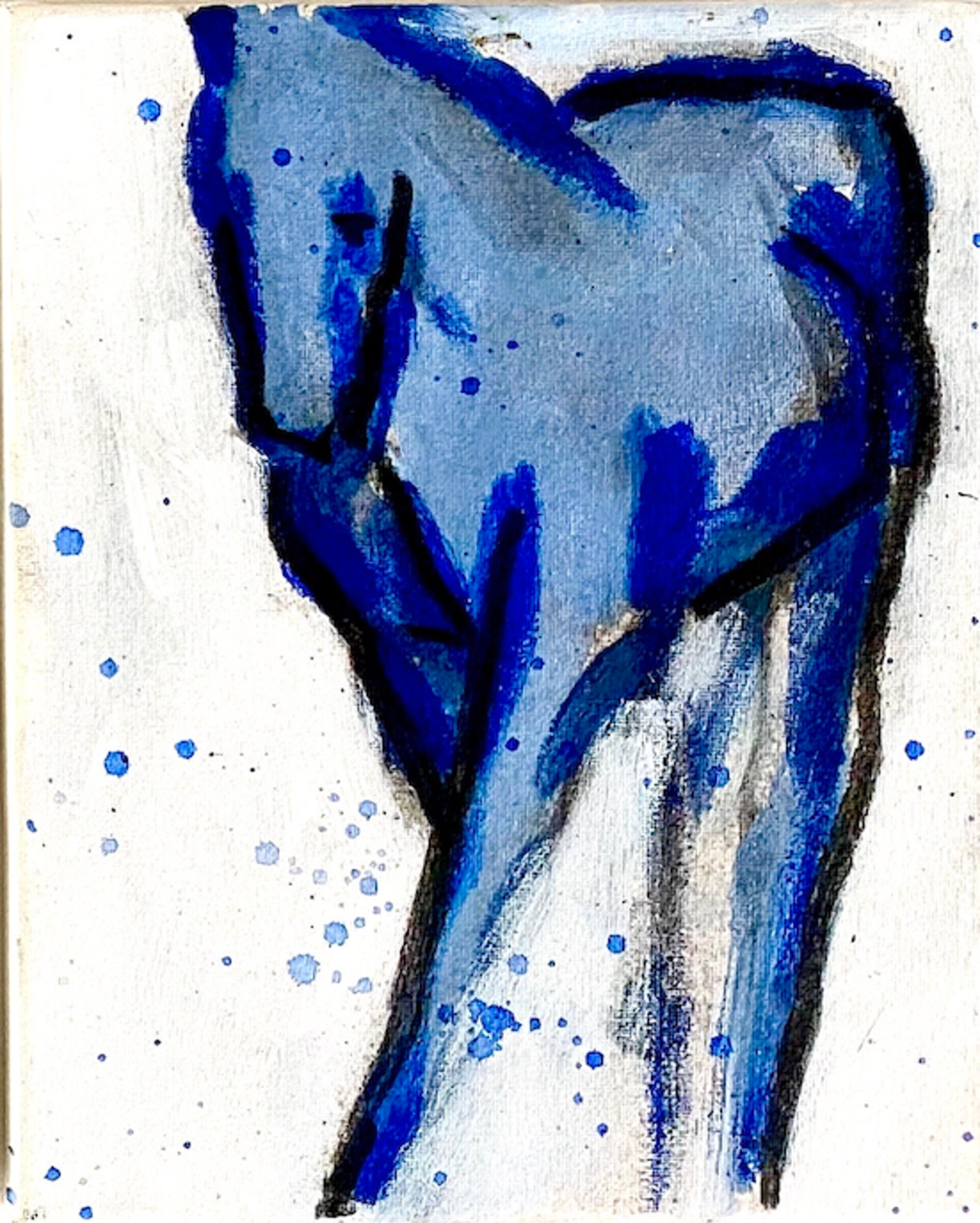 Blue Horse Study #2 by Melissa Auberty