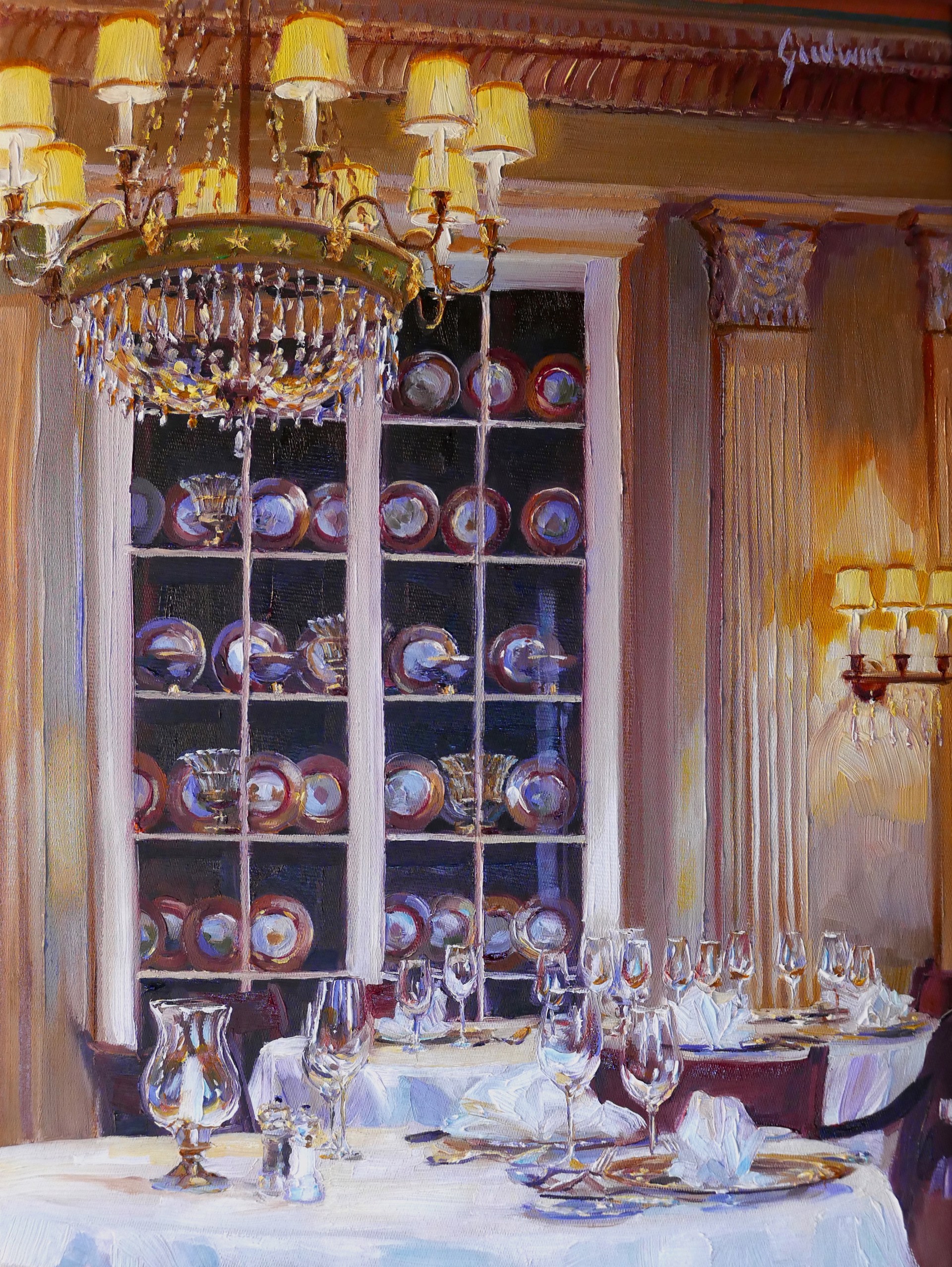 China at the Restaurant Sevres, Grand Hotel Heisscher Hof by Lindsay Goodwin