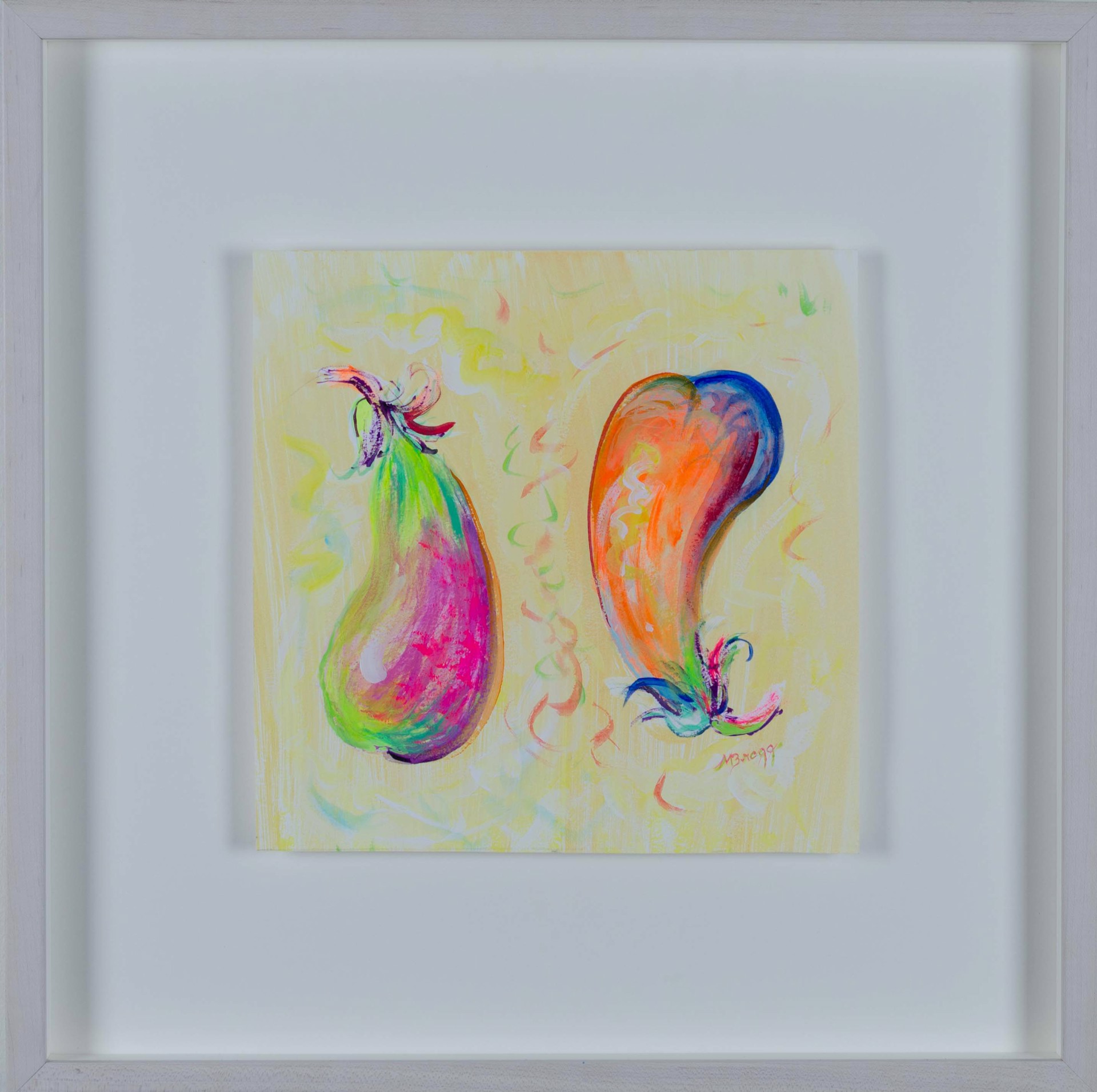 Dancing Eggplants by Margaret Bragg