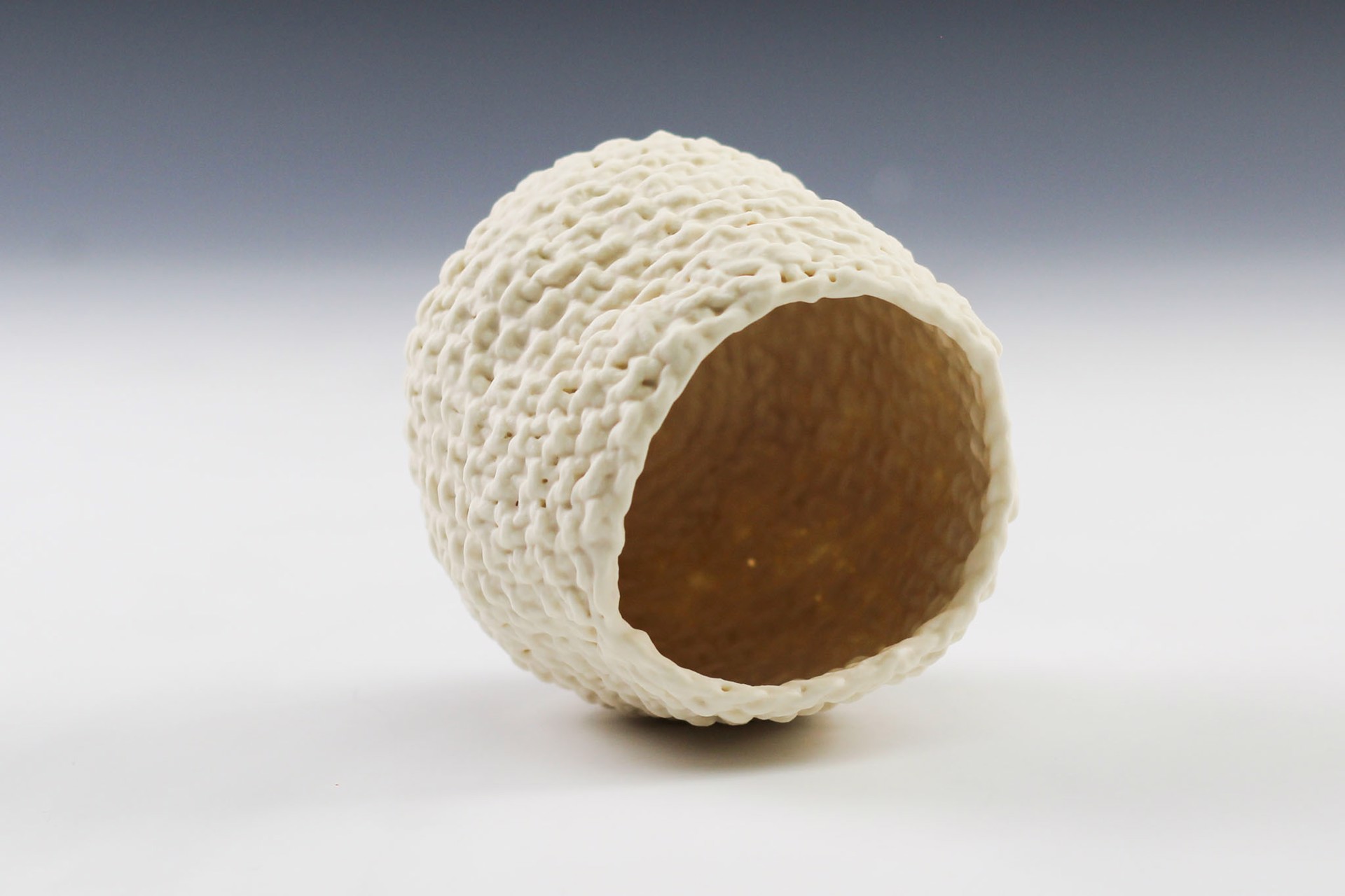 Small Seed Stitch Vessel by Lisa Belsky