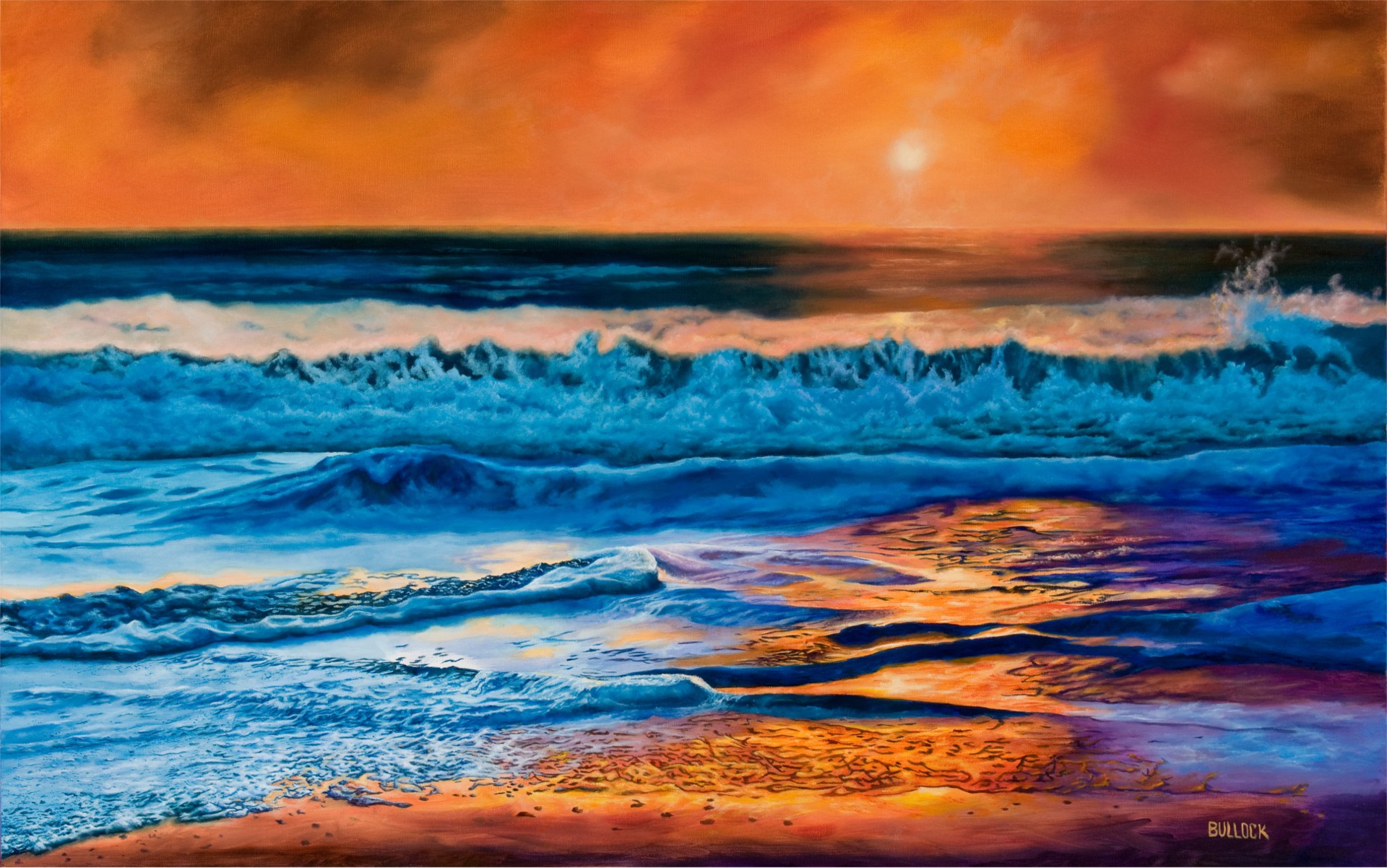 Sunrise, Millenium Beach by Michiel Bullock