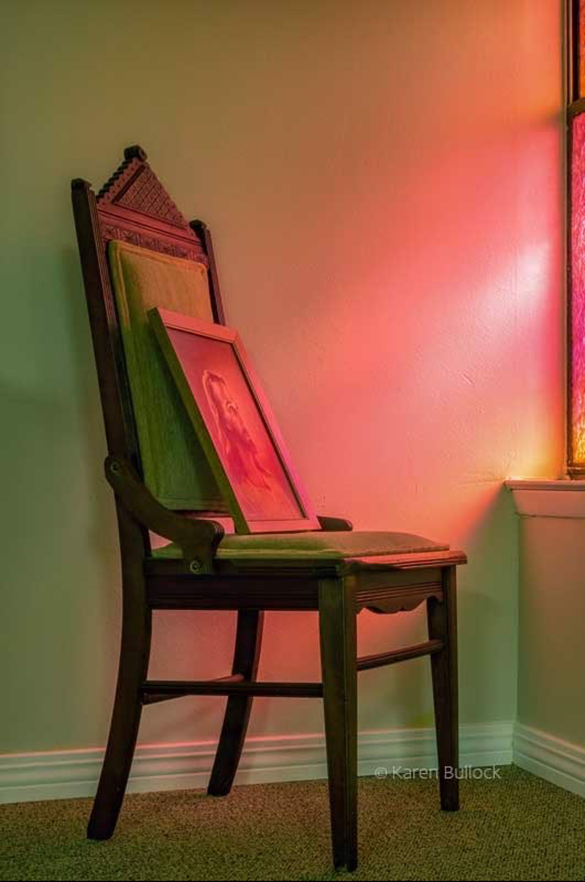 Green Velvet Chair by Karen Bullock