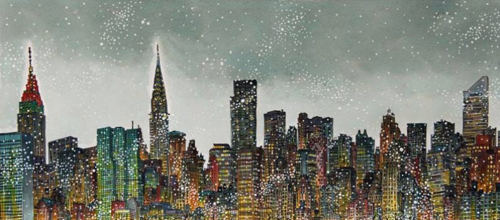 Manhattan Skyline by Roxie Munro