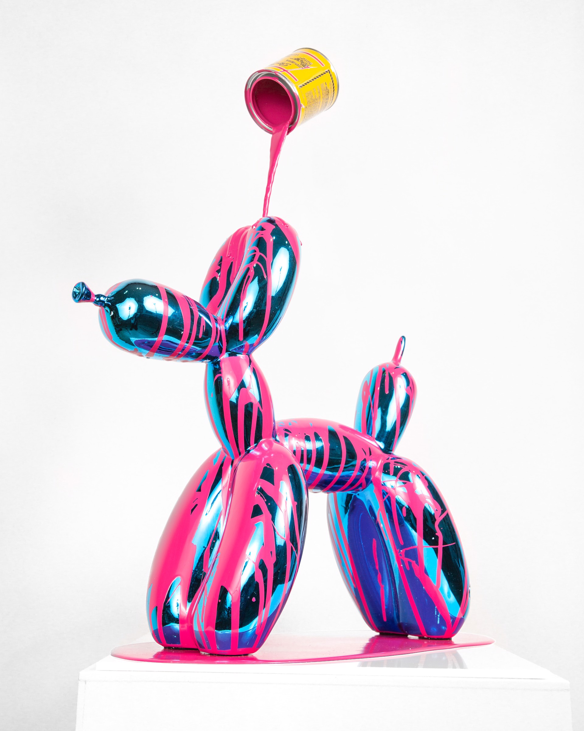 Happy accident series - Big Balloon dog (blue and pink) - commission by Joe Suzuki