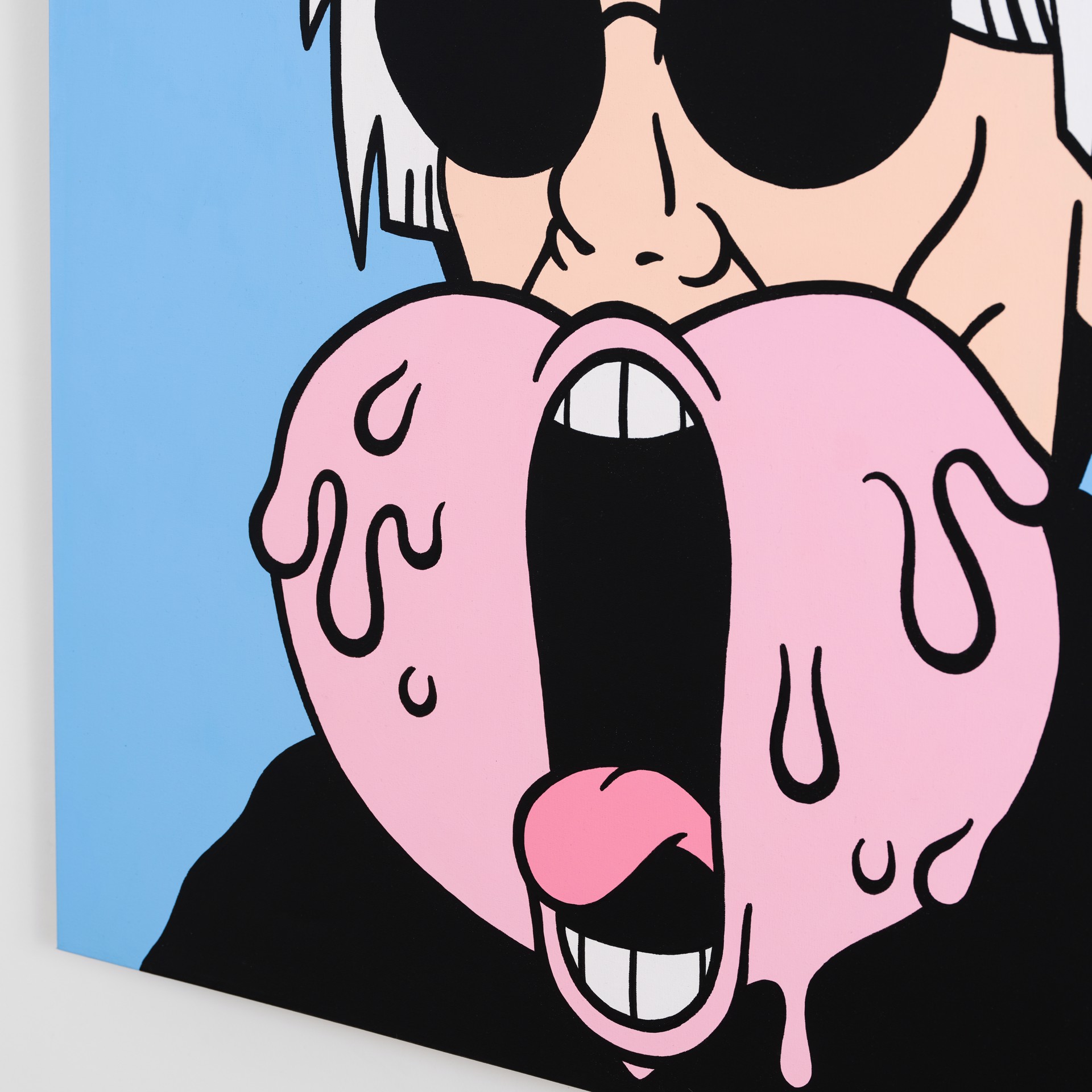 Warhol Screaming Heart (Blue) by Antoine TAVA
