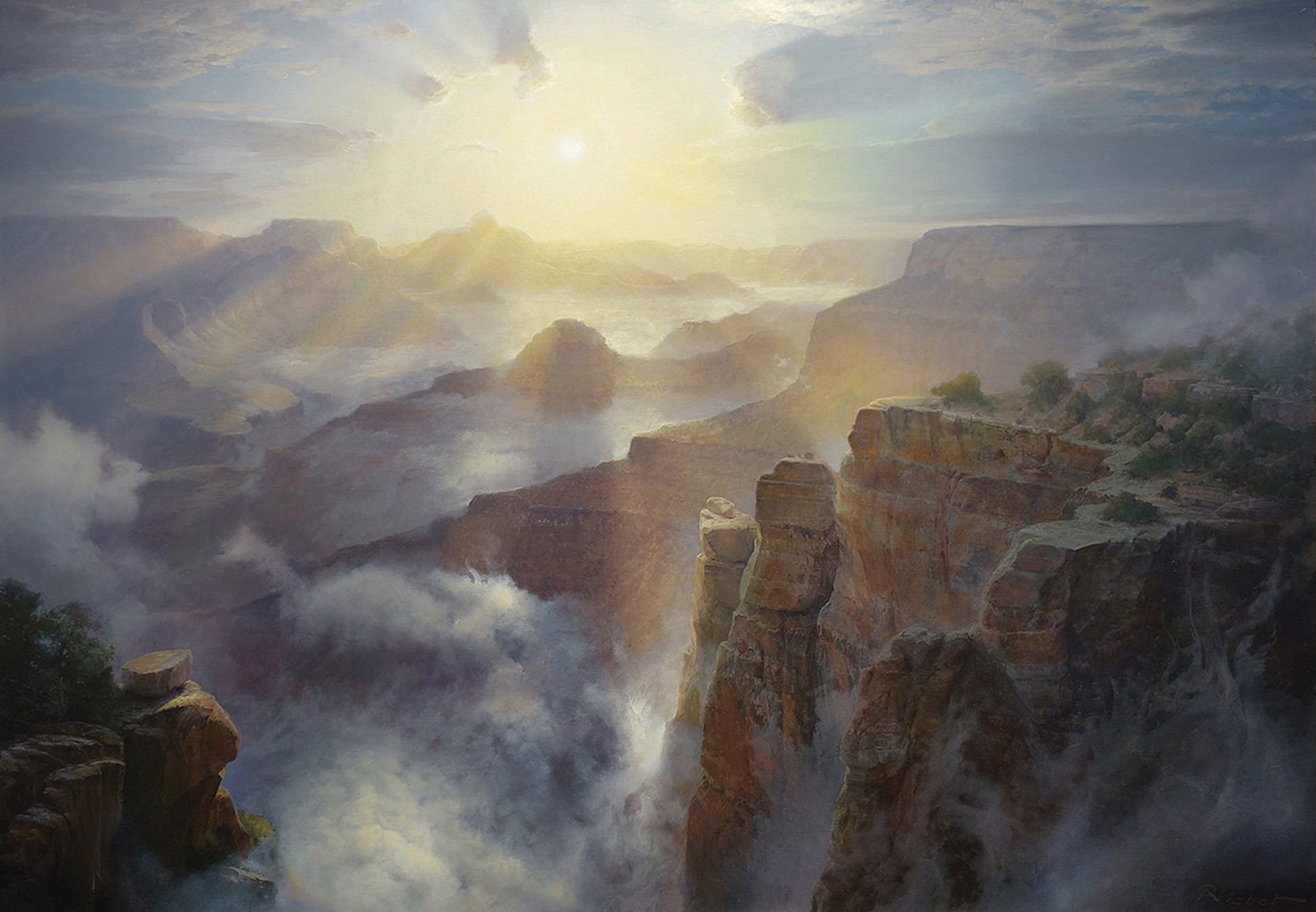 Sunburst, Grand Canyon by P.A Nisbet