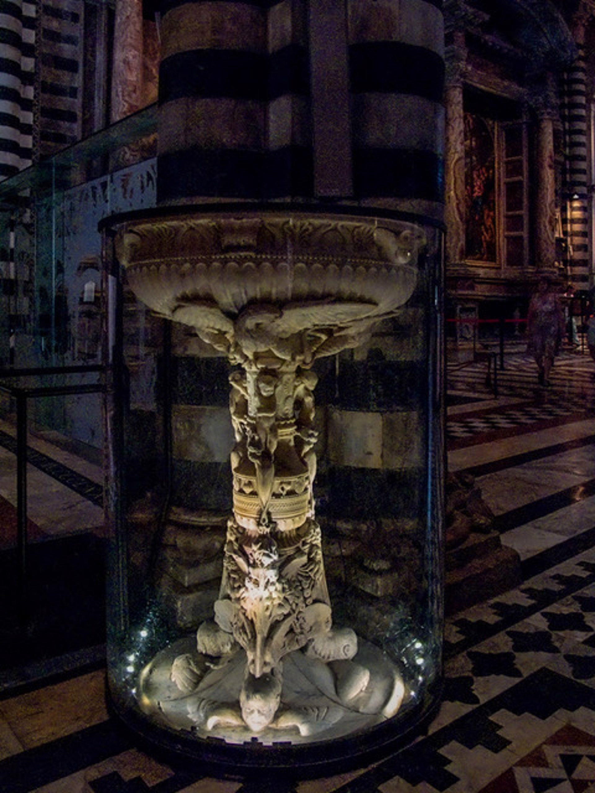 Fountain, In the Duomo, Siena, Italy by Lawrence McFarland