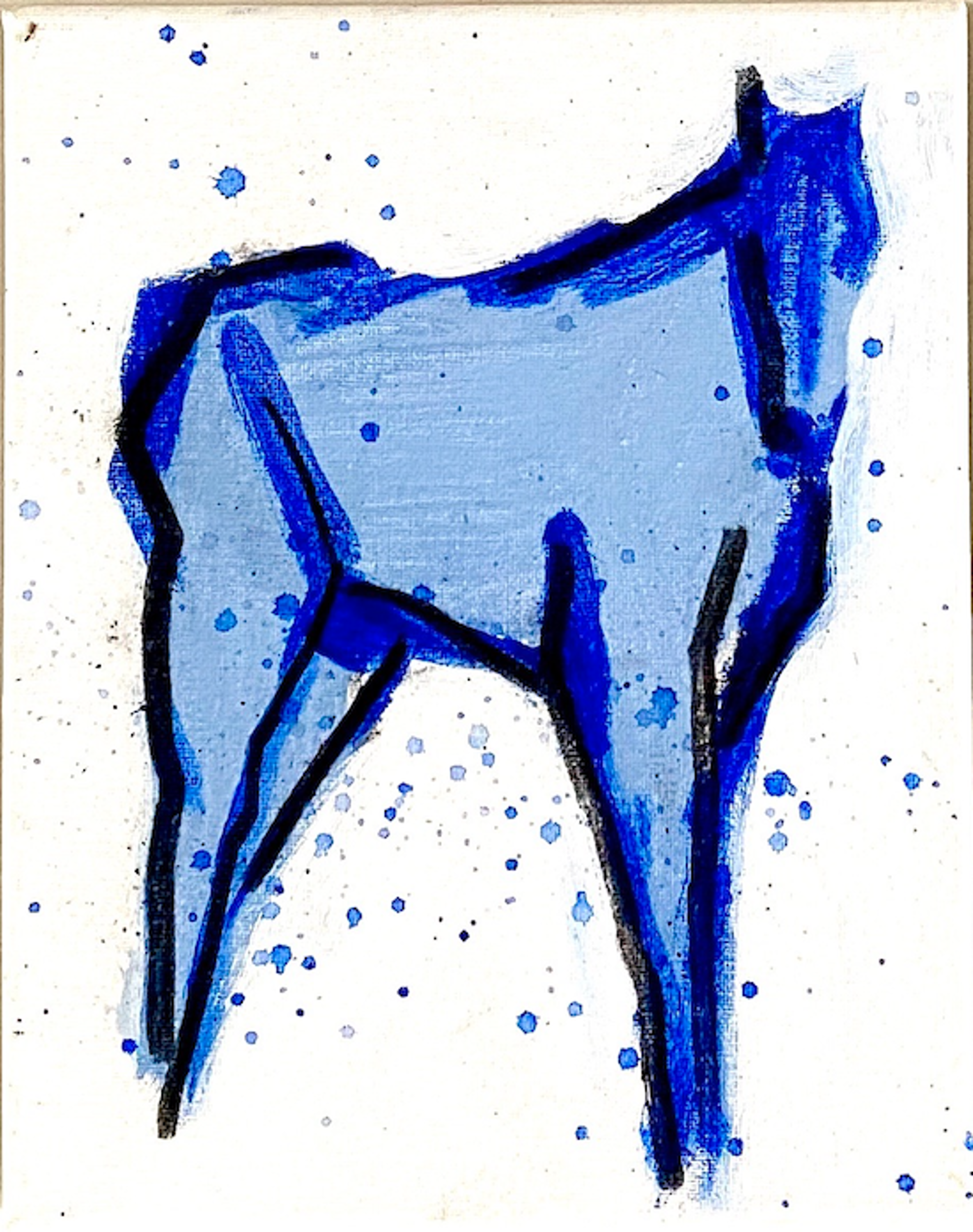 Blue Horse Study #5 by Melissa Auberty