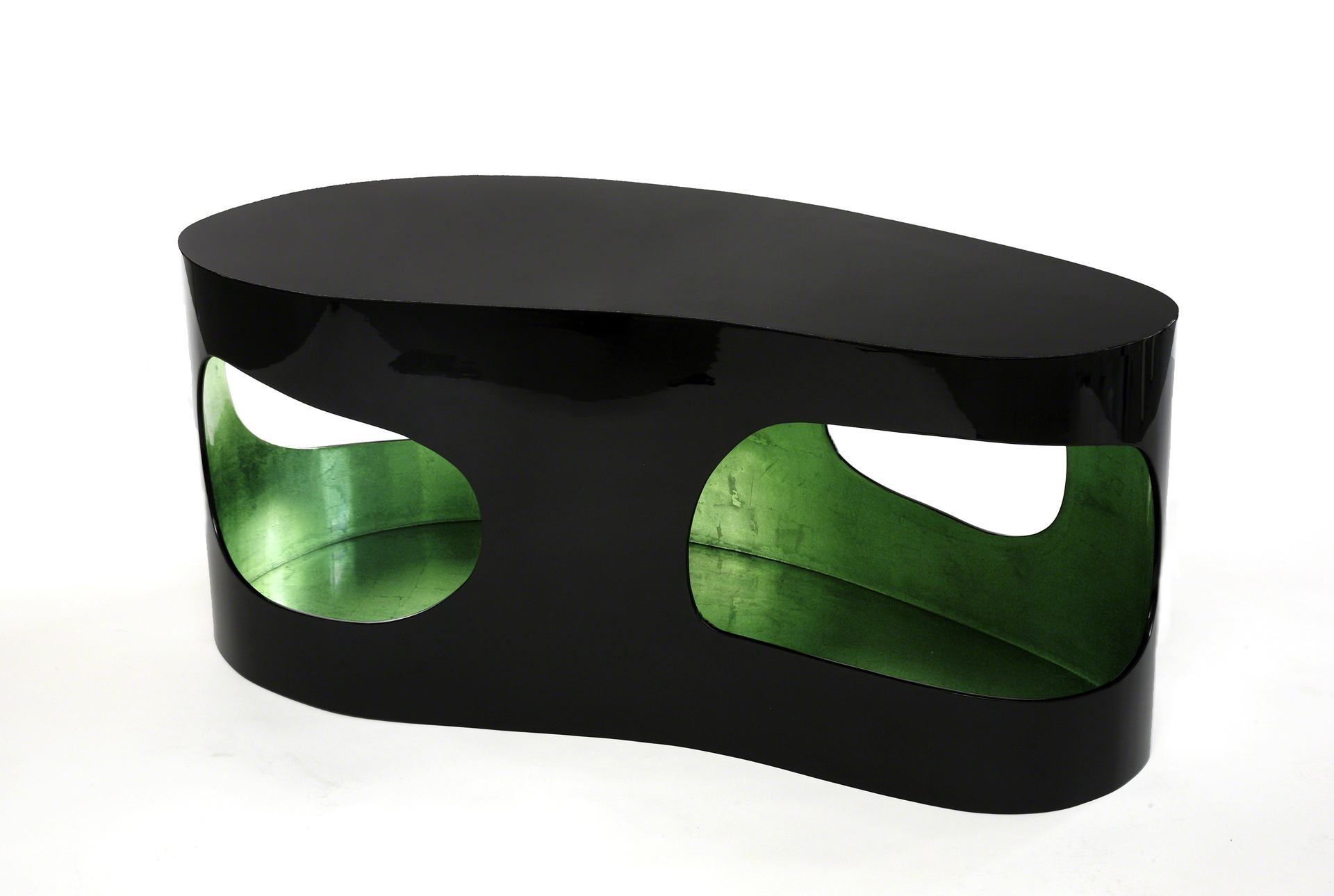 "Cloud" Coffee Table with Green by Jacques Jarrige