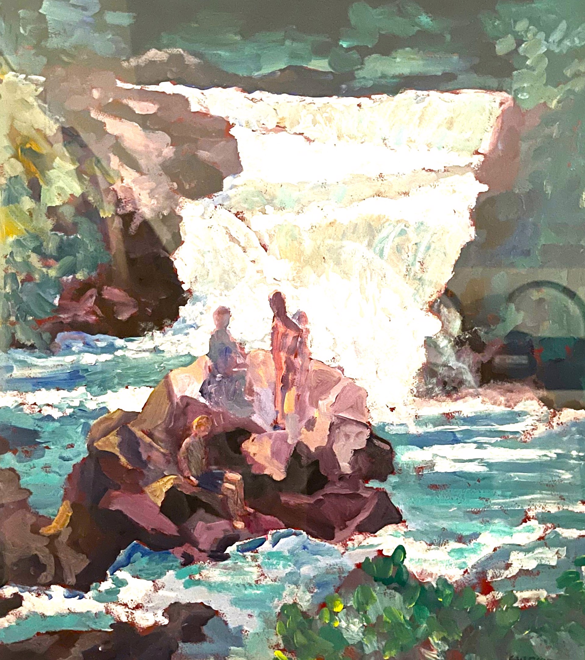 Cullasaja Falls II by Carroll W. Rivers