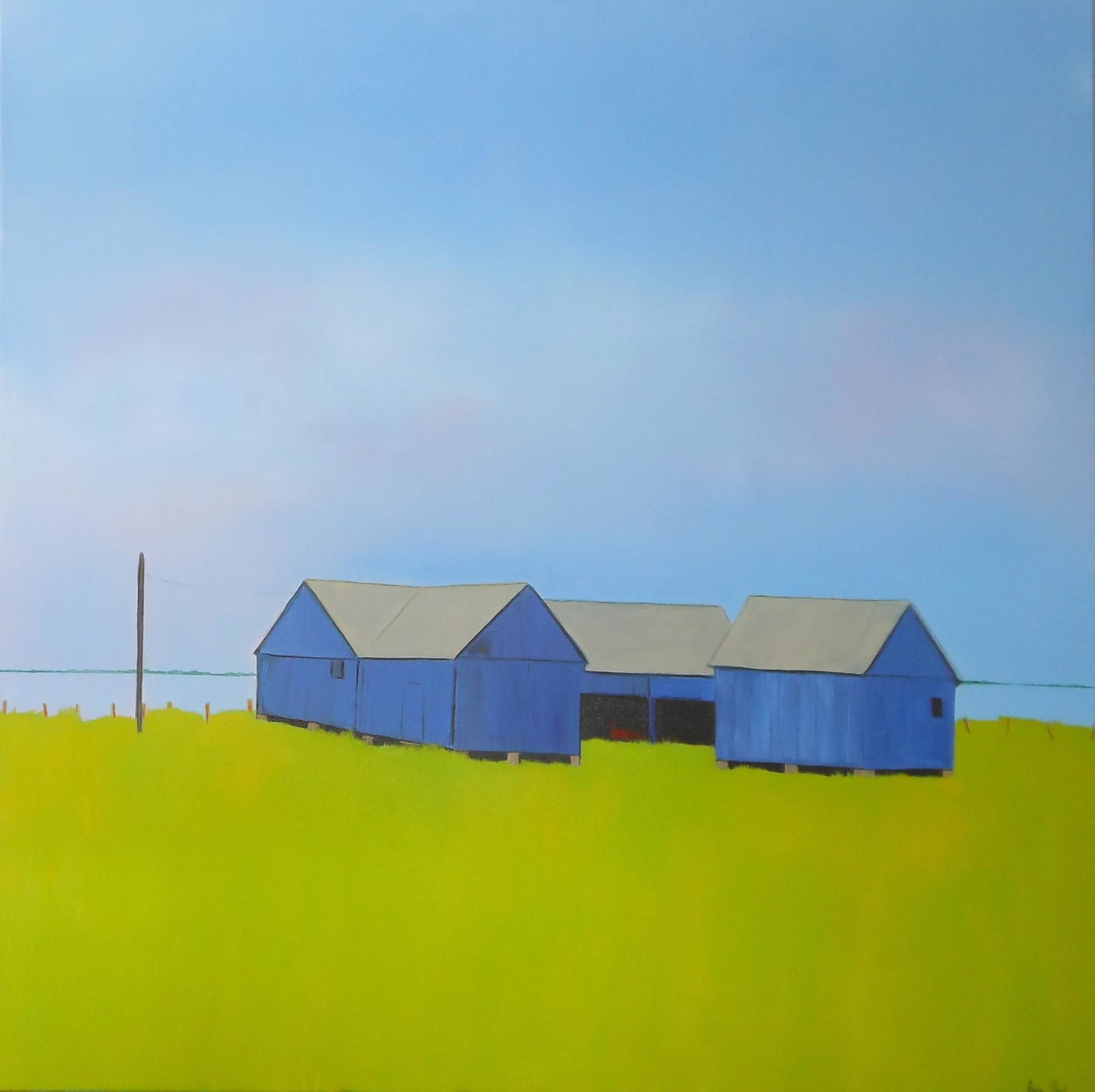 Blue Barns by Jean Jack