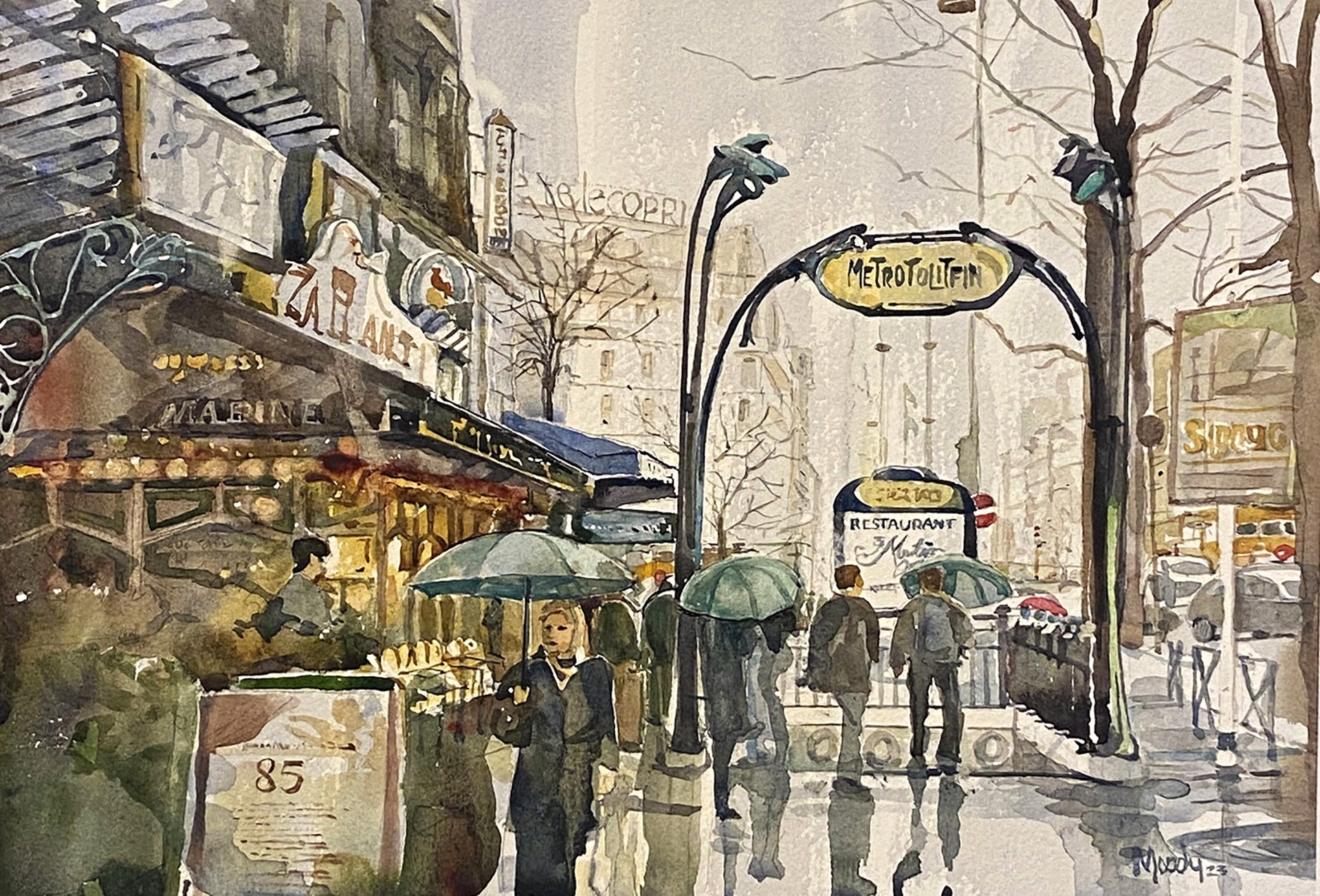Paris Subway by Bob Moody