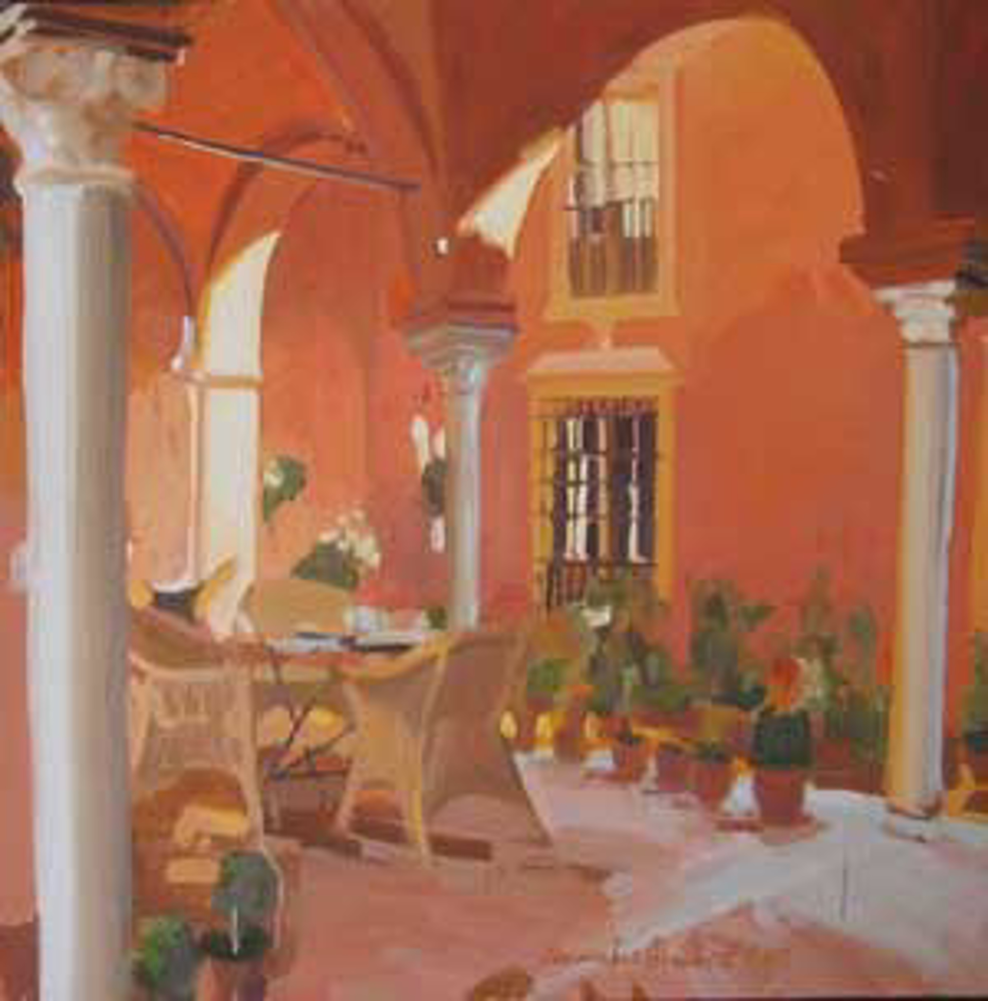 Spanish Terrace by Laura Lacambra Shubert