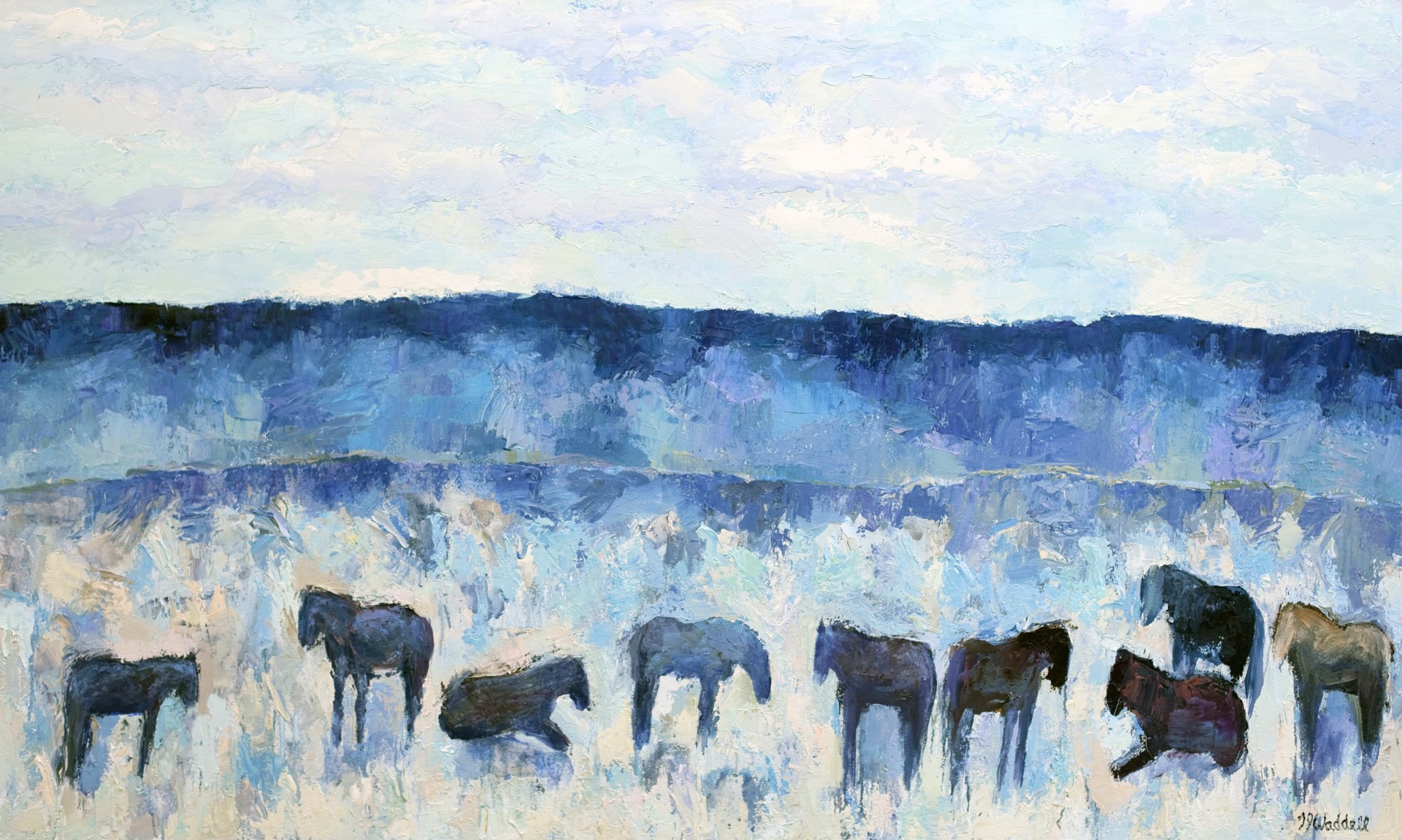 Picabo Horses #4 by Theodore Waddell