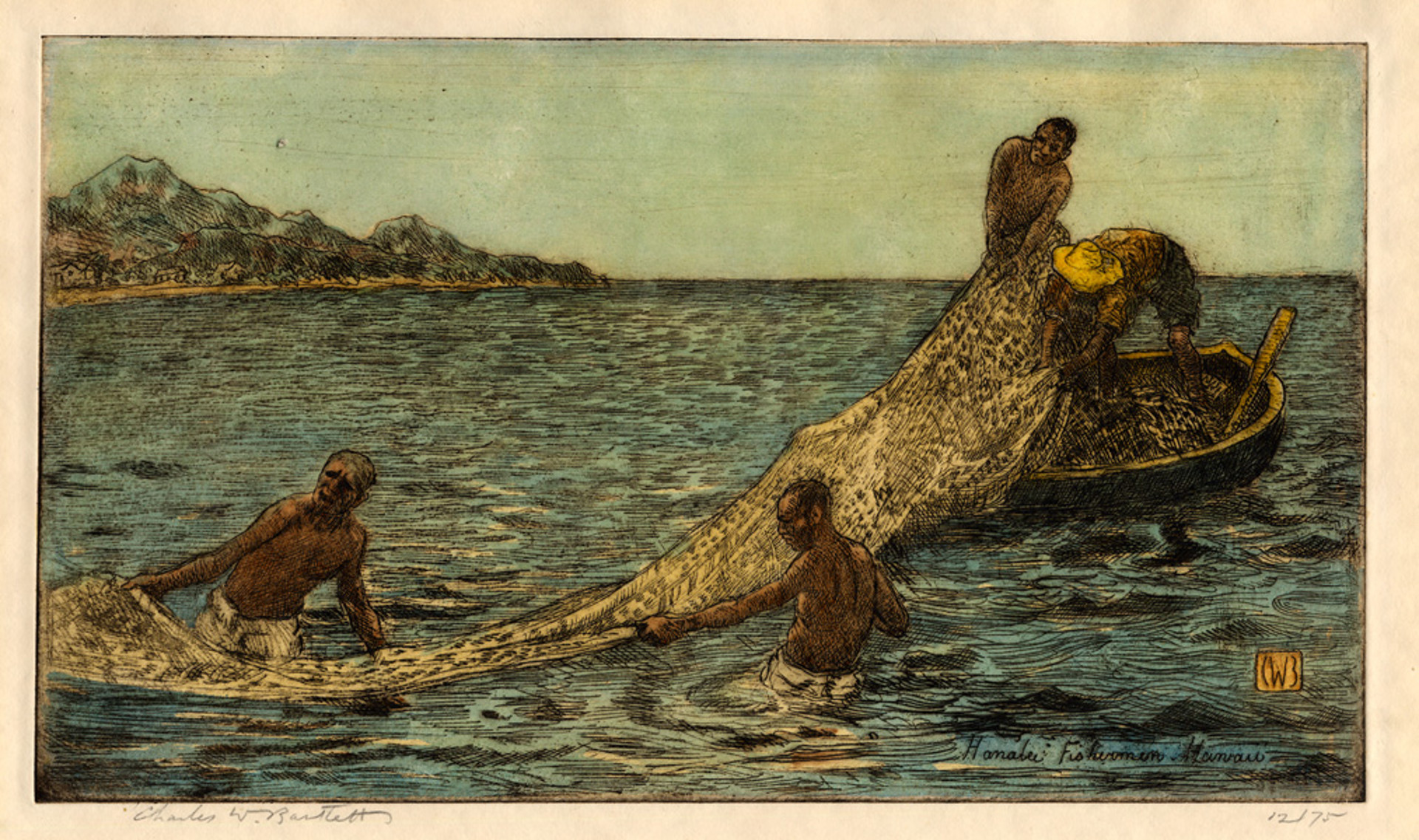 Hanalei Fishermen by Charles Bartlett