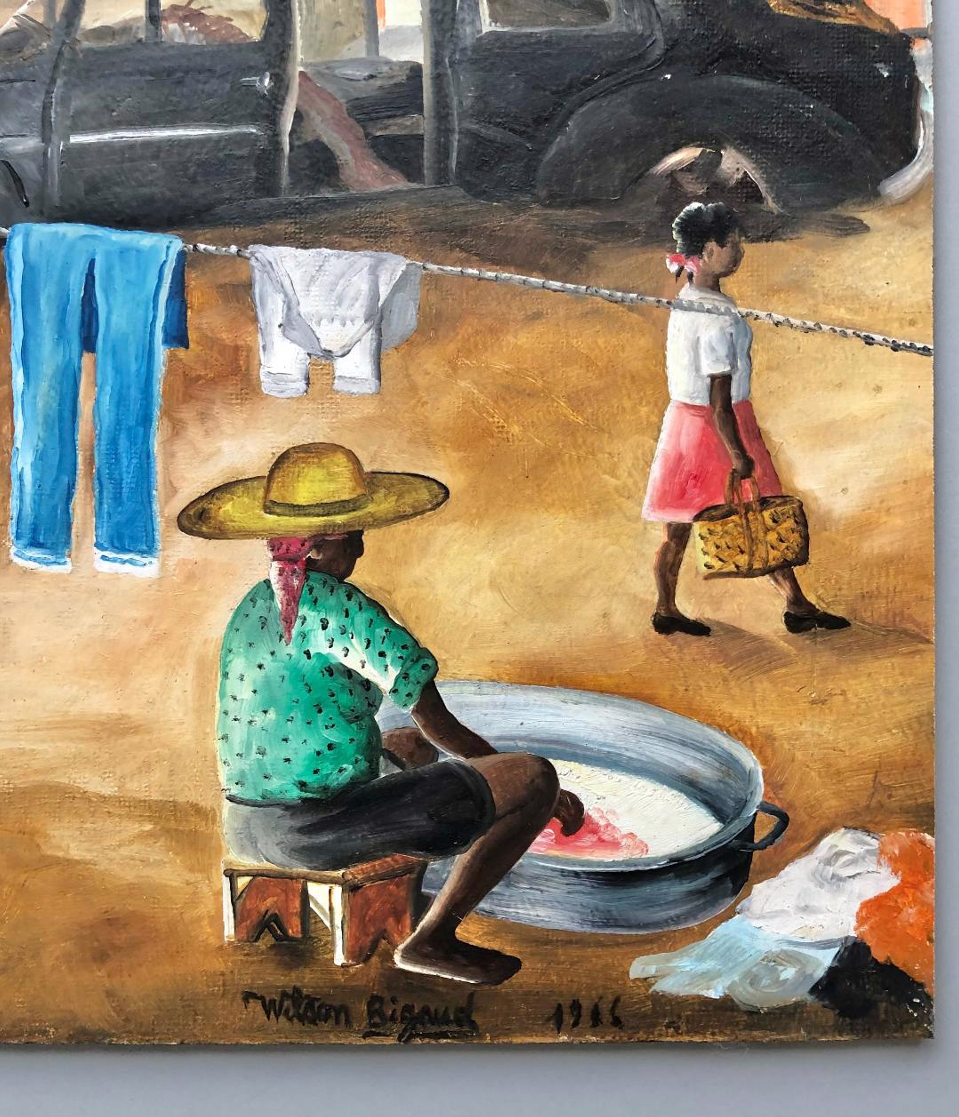 Daily Life #1JK by Wilson Bigaud (Haitian, 1931-2010)