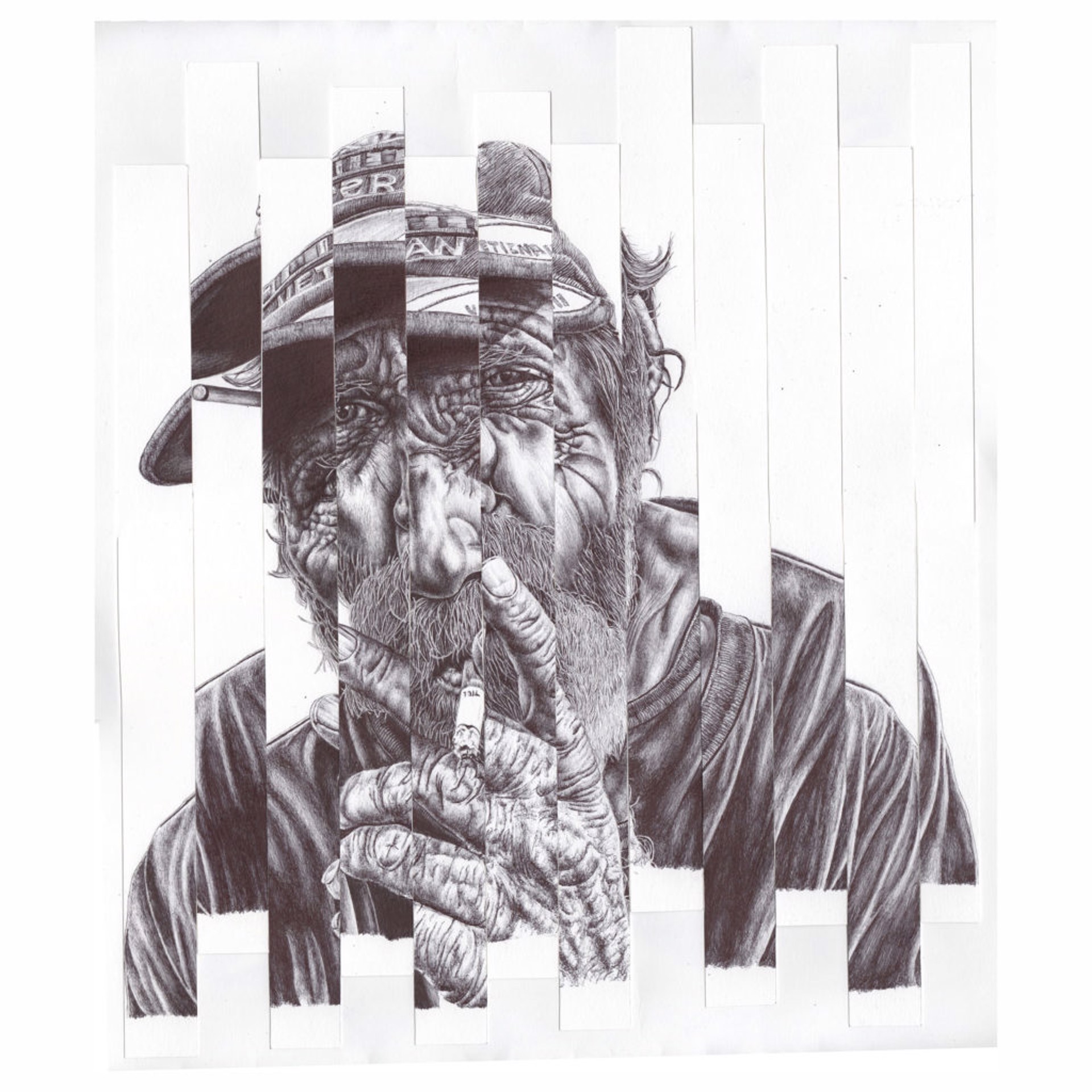 Sketch of Man Glitch by Mark Powell