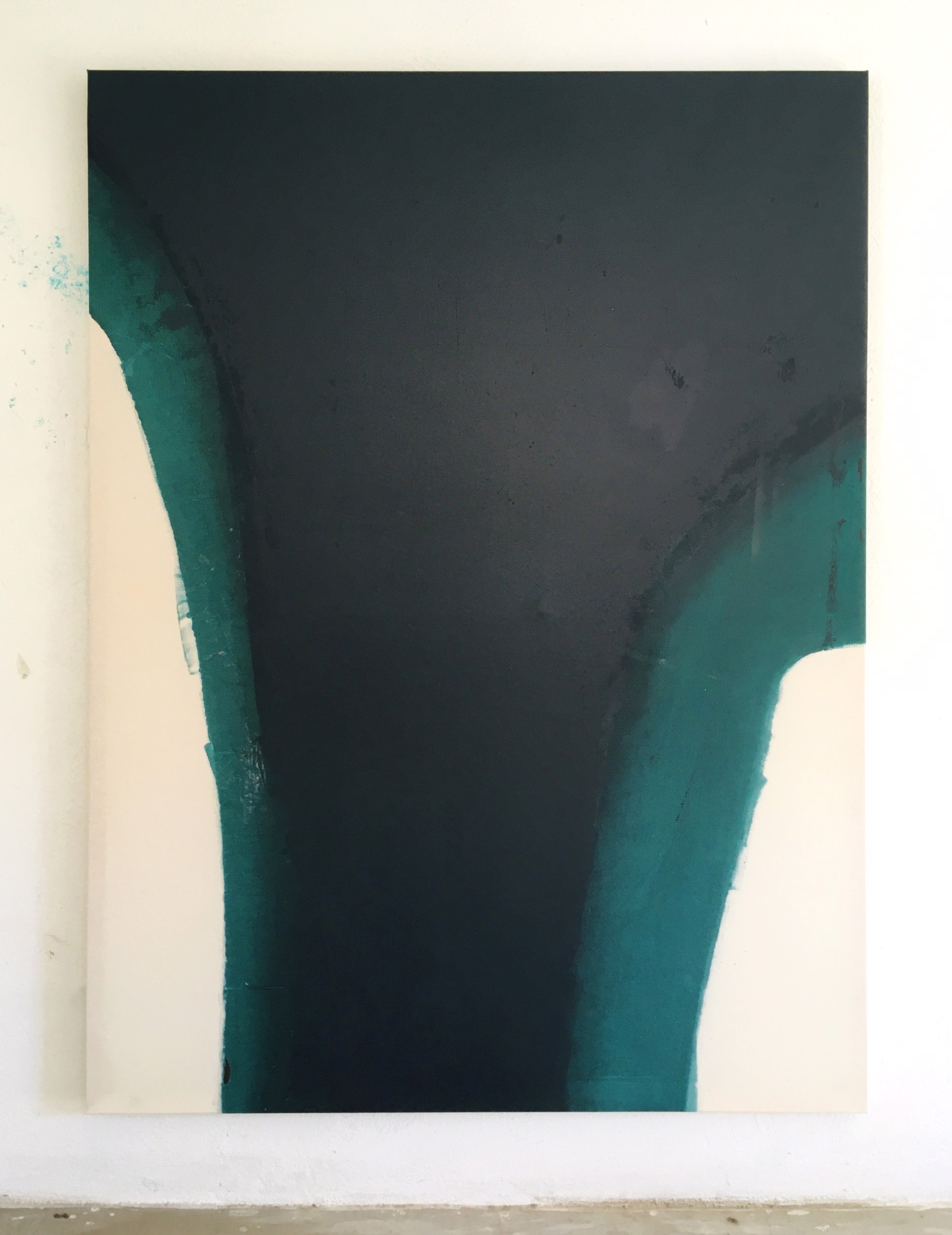 Untitled (Black and Green Leak) by Pati Baztán