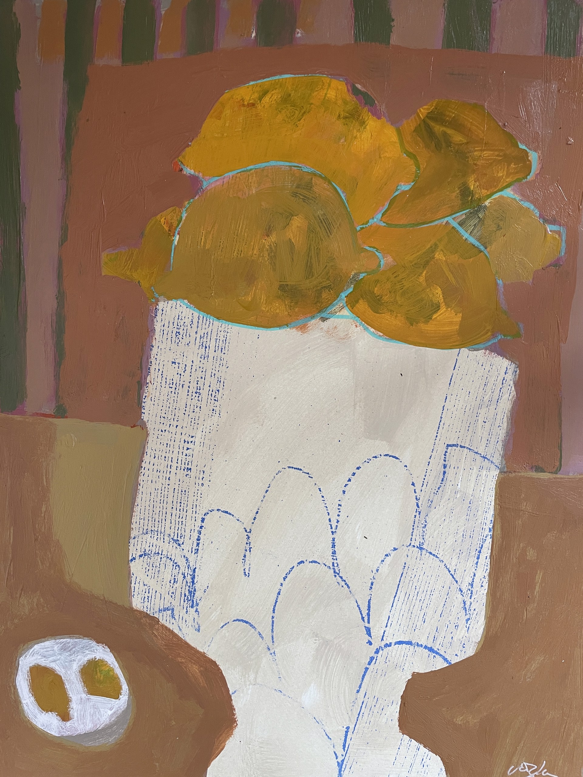Lemons on Table by Rachael Van Dyke