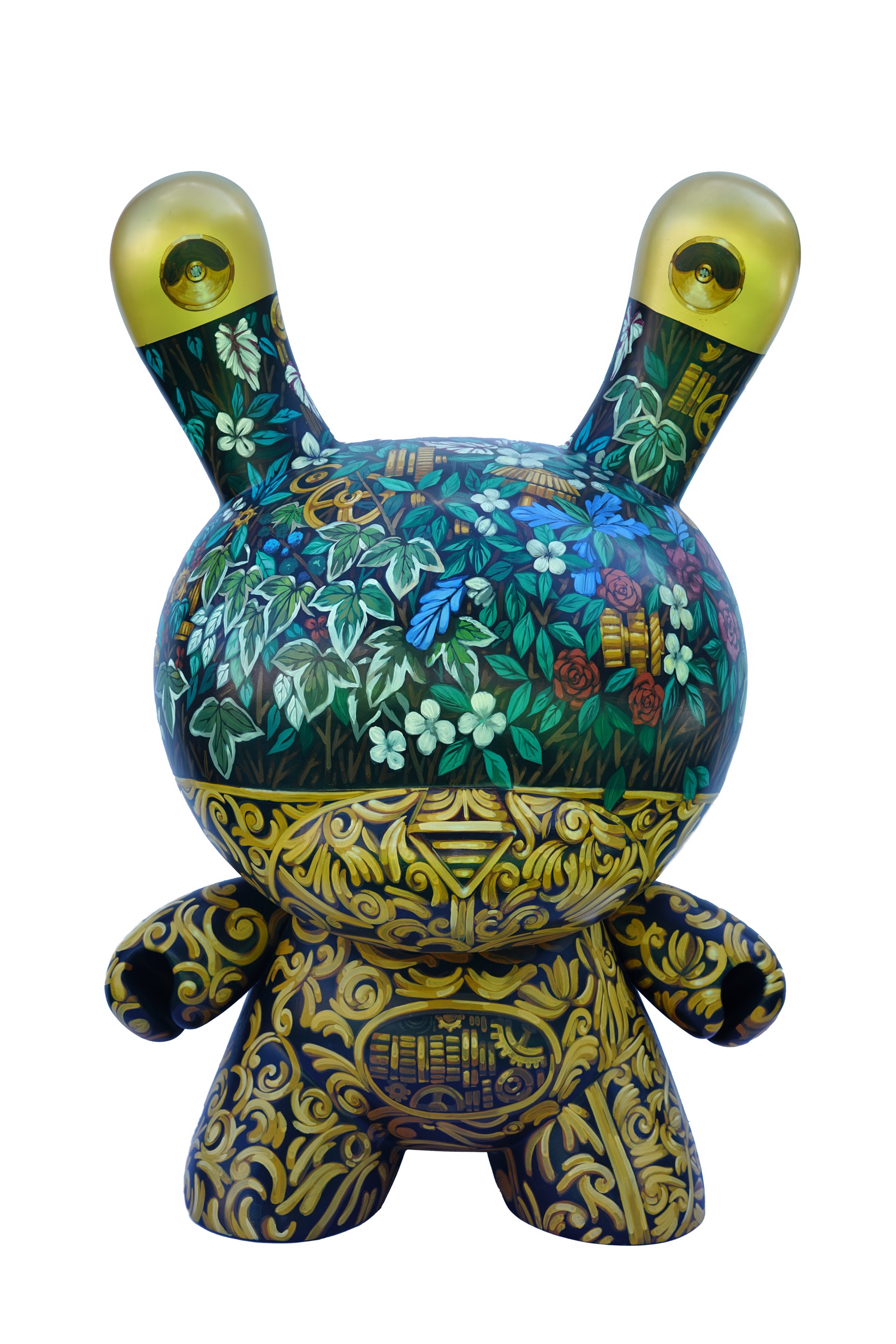 Hand Painted Kidrobot x PixelPancho 4' Dunny by PixelPancho