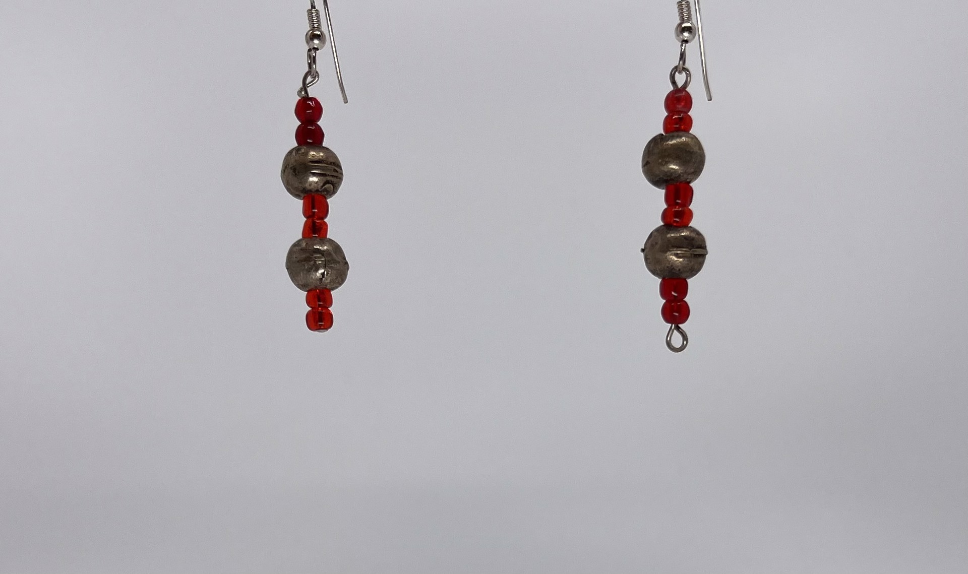 2991 Tibetan Brass Earrings by Gina Caruso