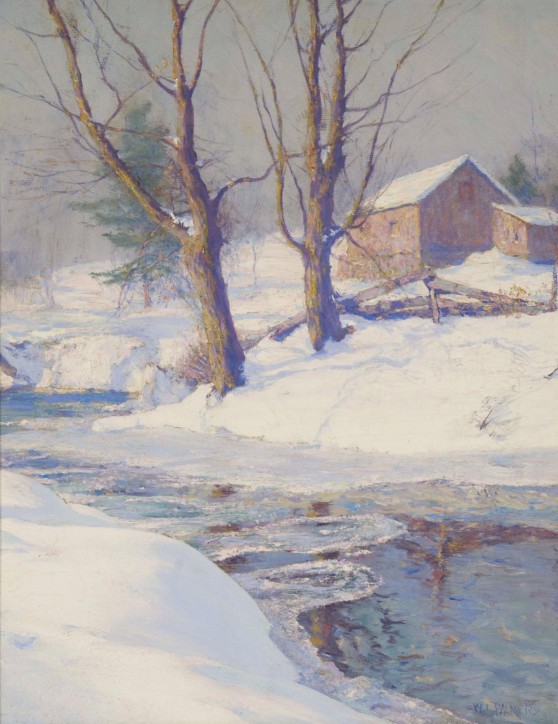 The Red Barn by Walter Launt Palmer