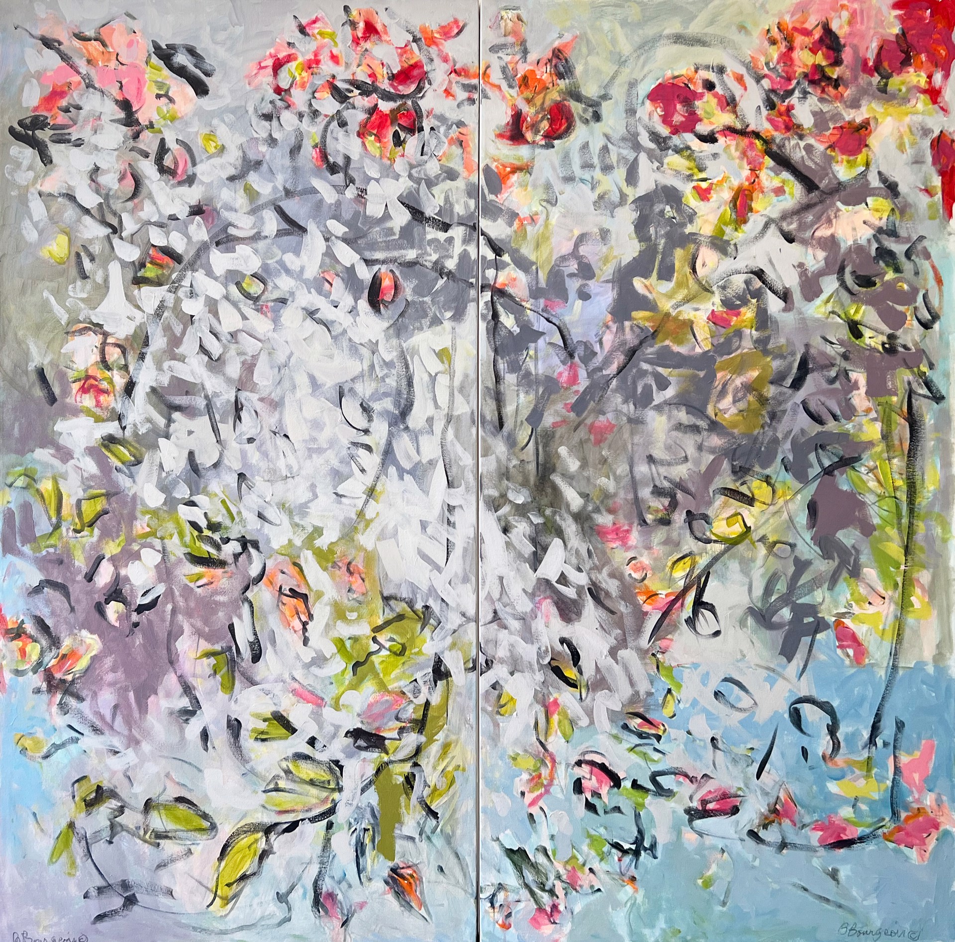 Last Song of Summer II - Diptych by Billie Bourgeois