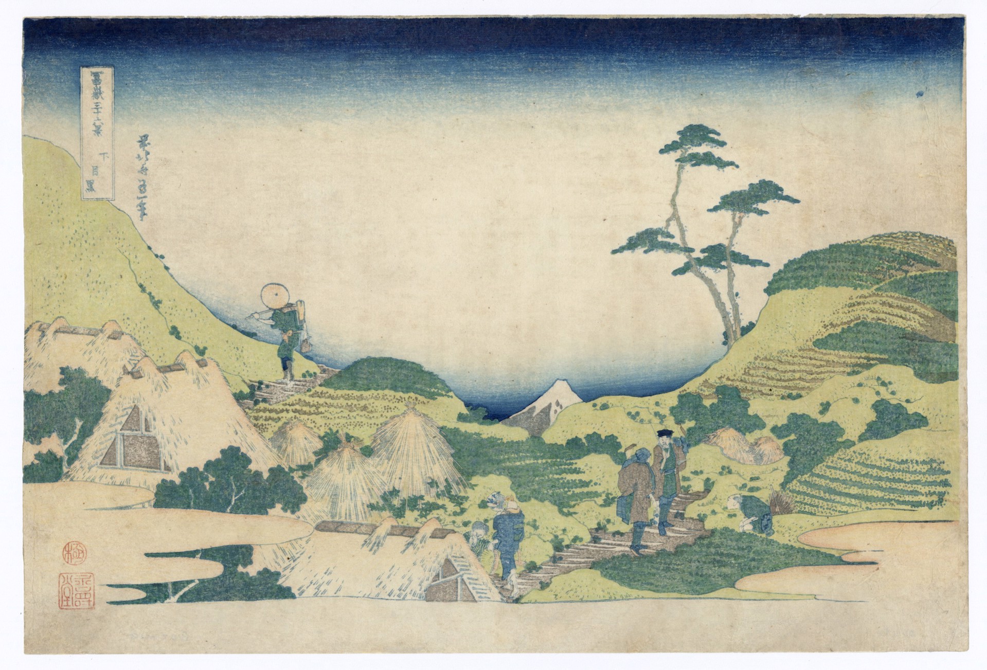 Lower Megoro by Hokusai