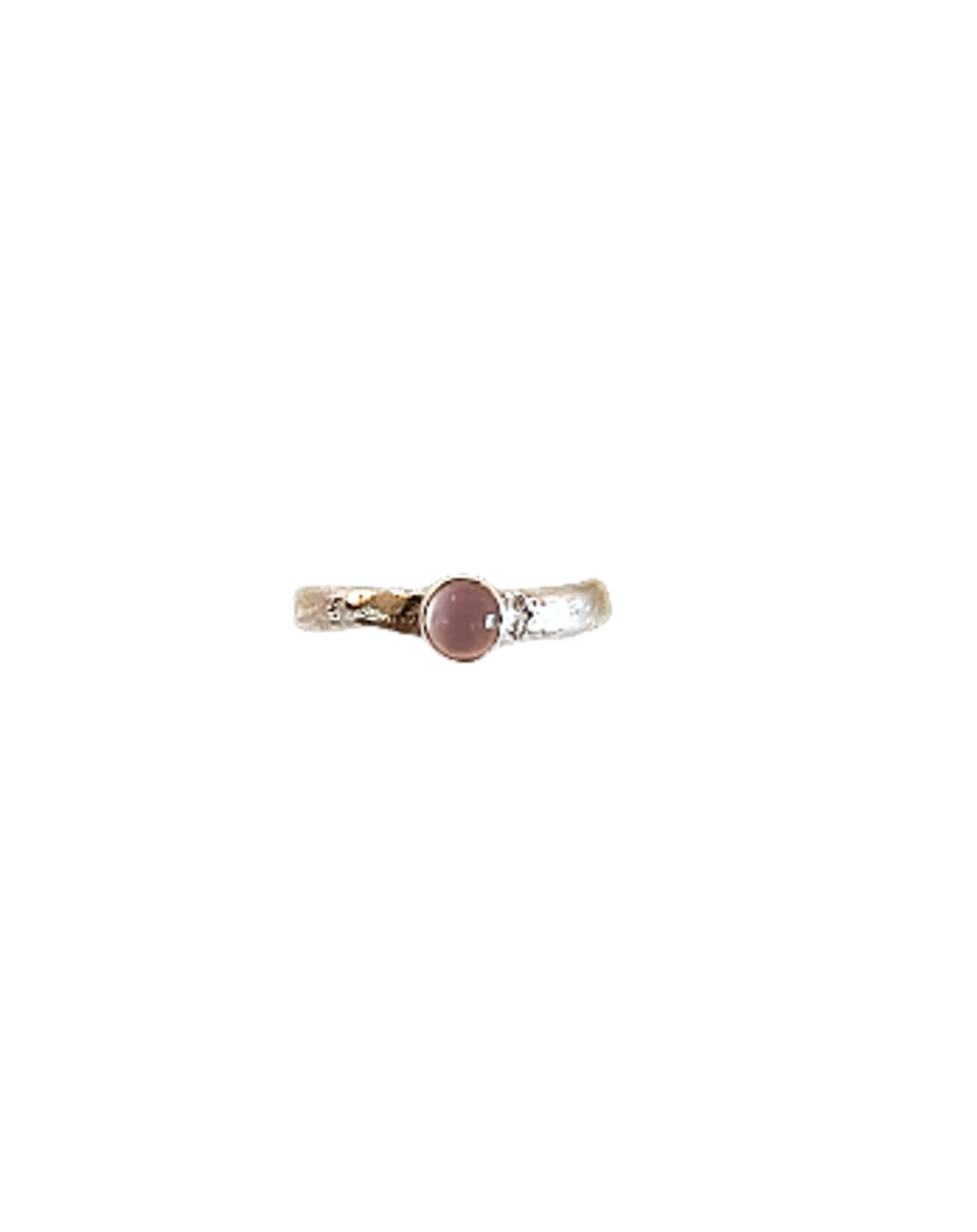 Bubbling Brook Ring - Pink Chalcedony by Kristen Baird