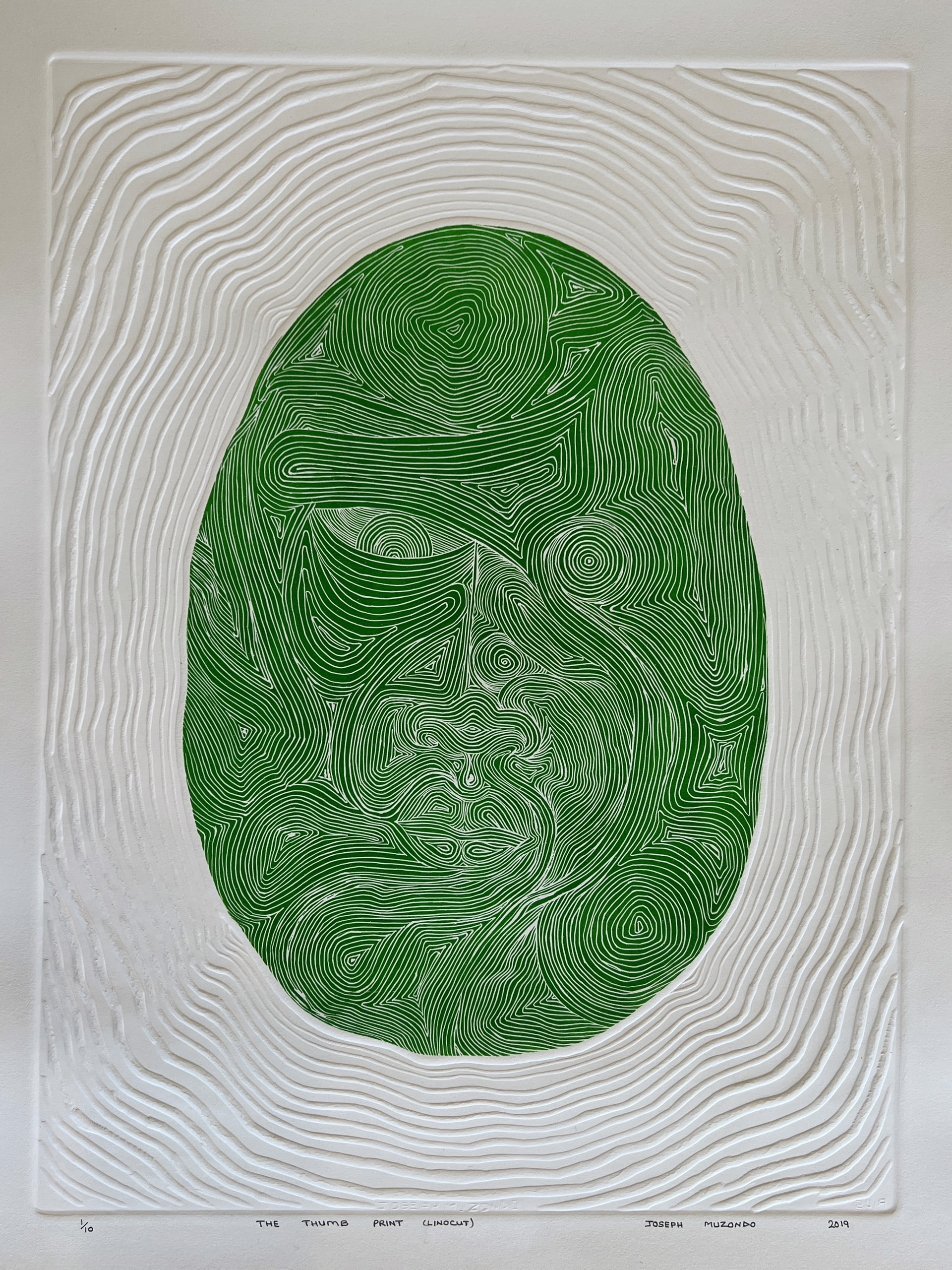 The Thumb Print (Kelly Green) by Joseph Muzondo