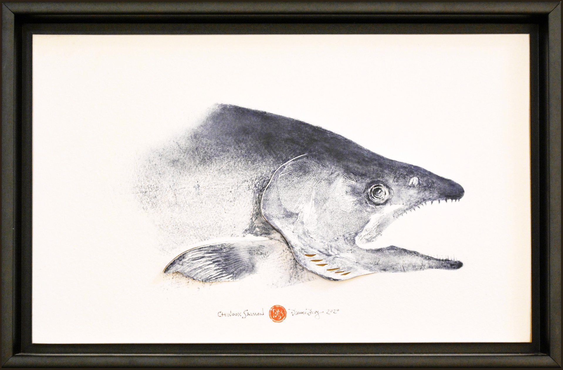 Chinook Salmon Head by Duncan Berry