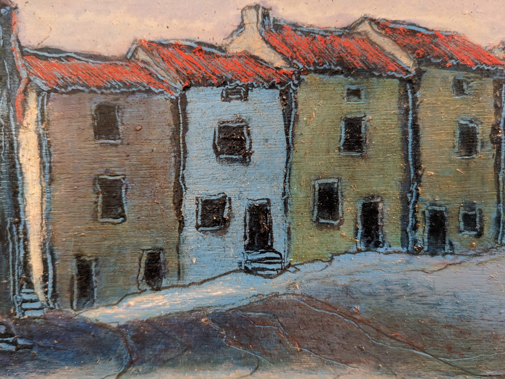 Houses on the Rue de la Paix (Laudun) by Andy Newman