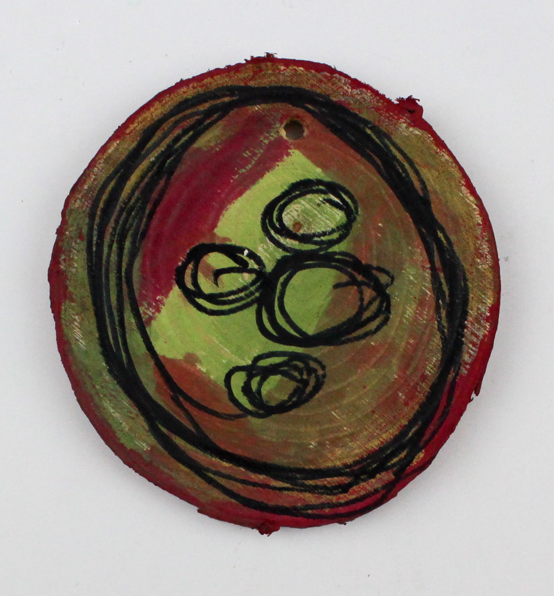 Circles with Red (ornament) by Gary Murrell