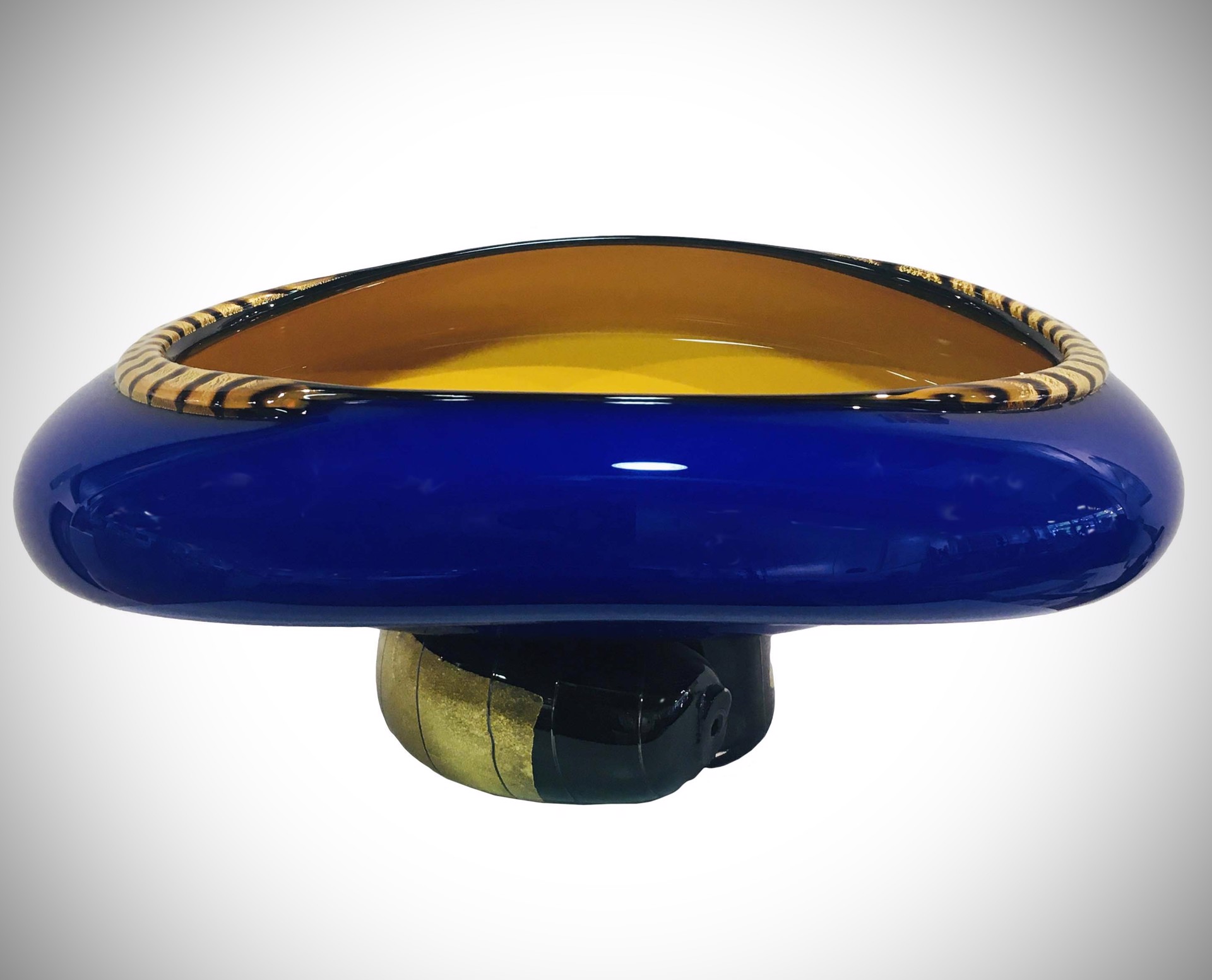 Blue and Gold Bowl by DAVID GARCIA