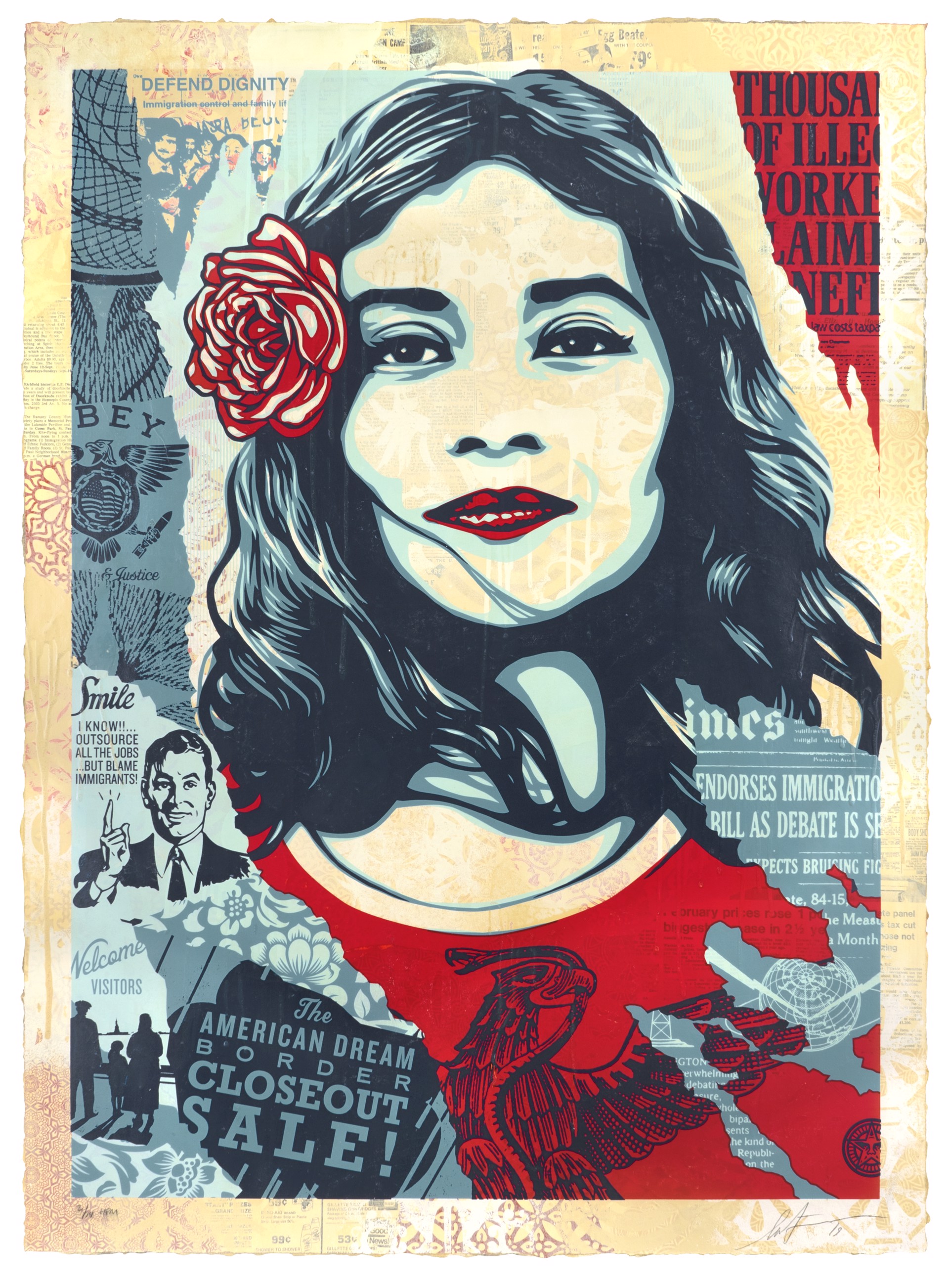 Defend Dignity HPM by Shepard Fairey