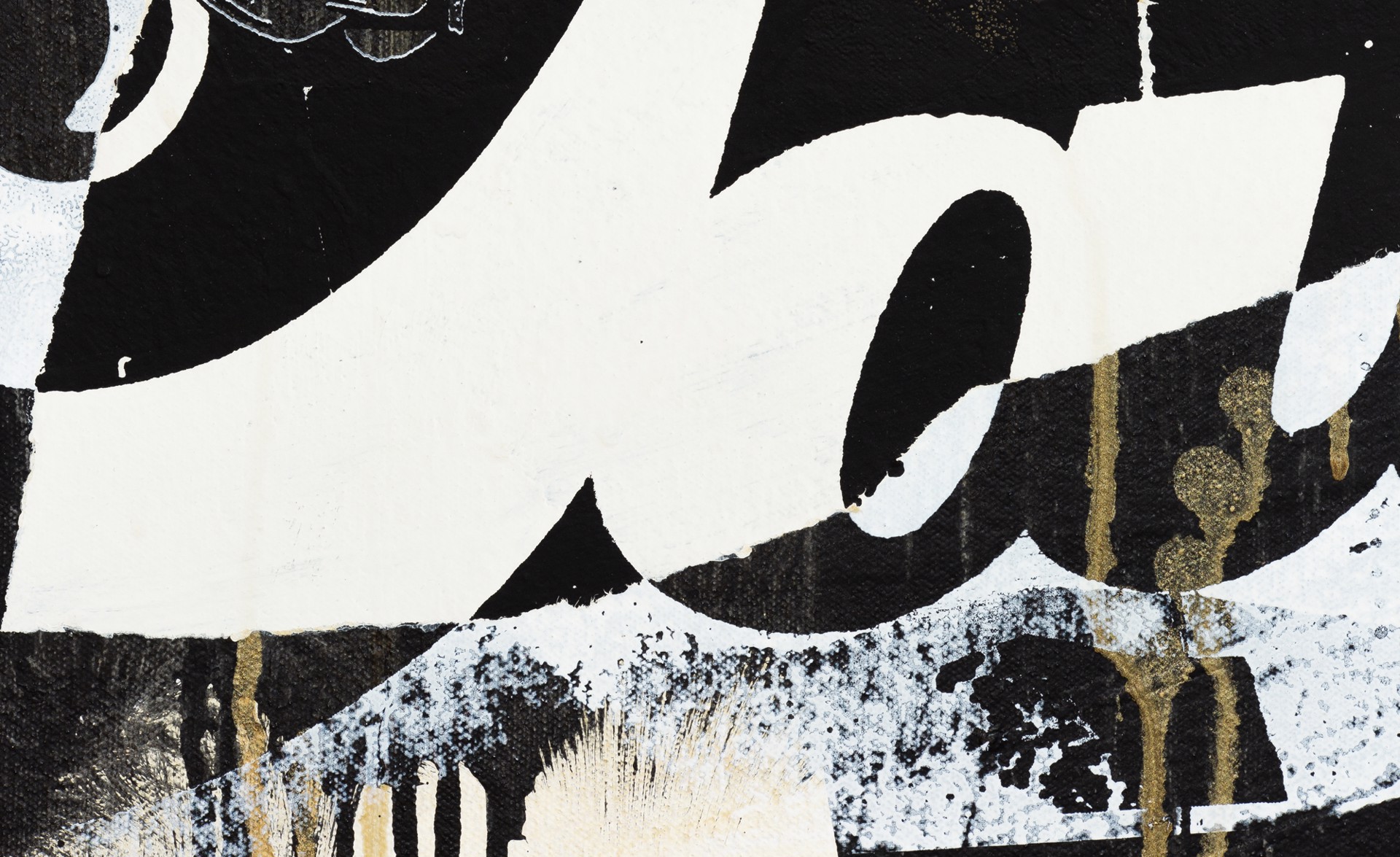 London Black and Gold No. 2 by FAILE