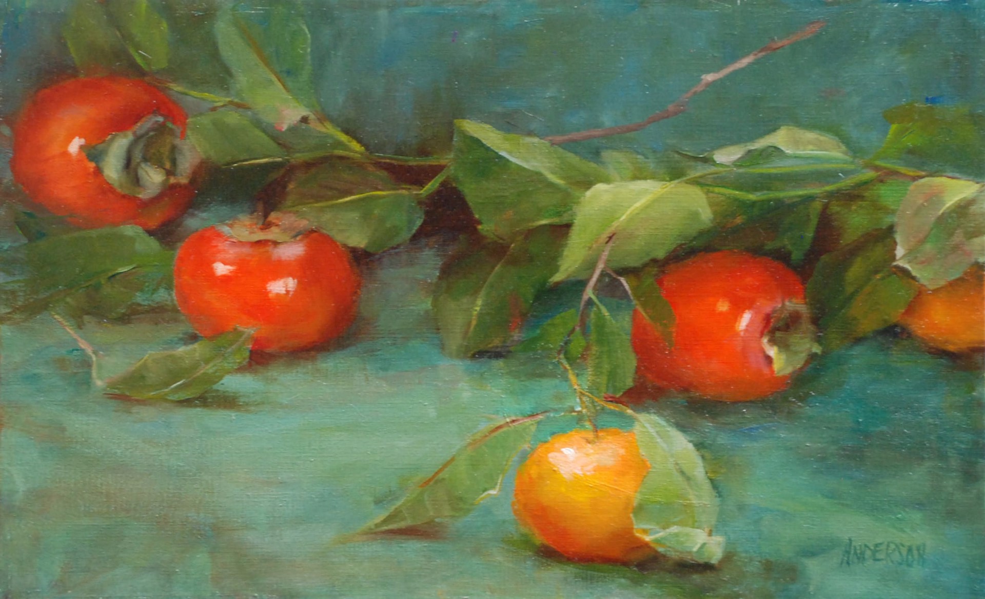Persimmons by Kathy Anderson