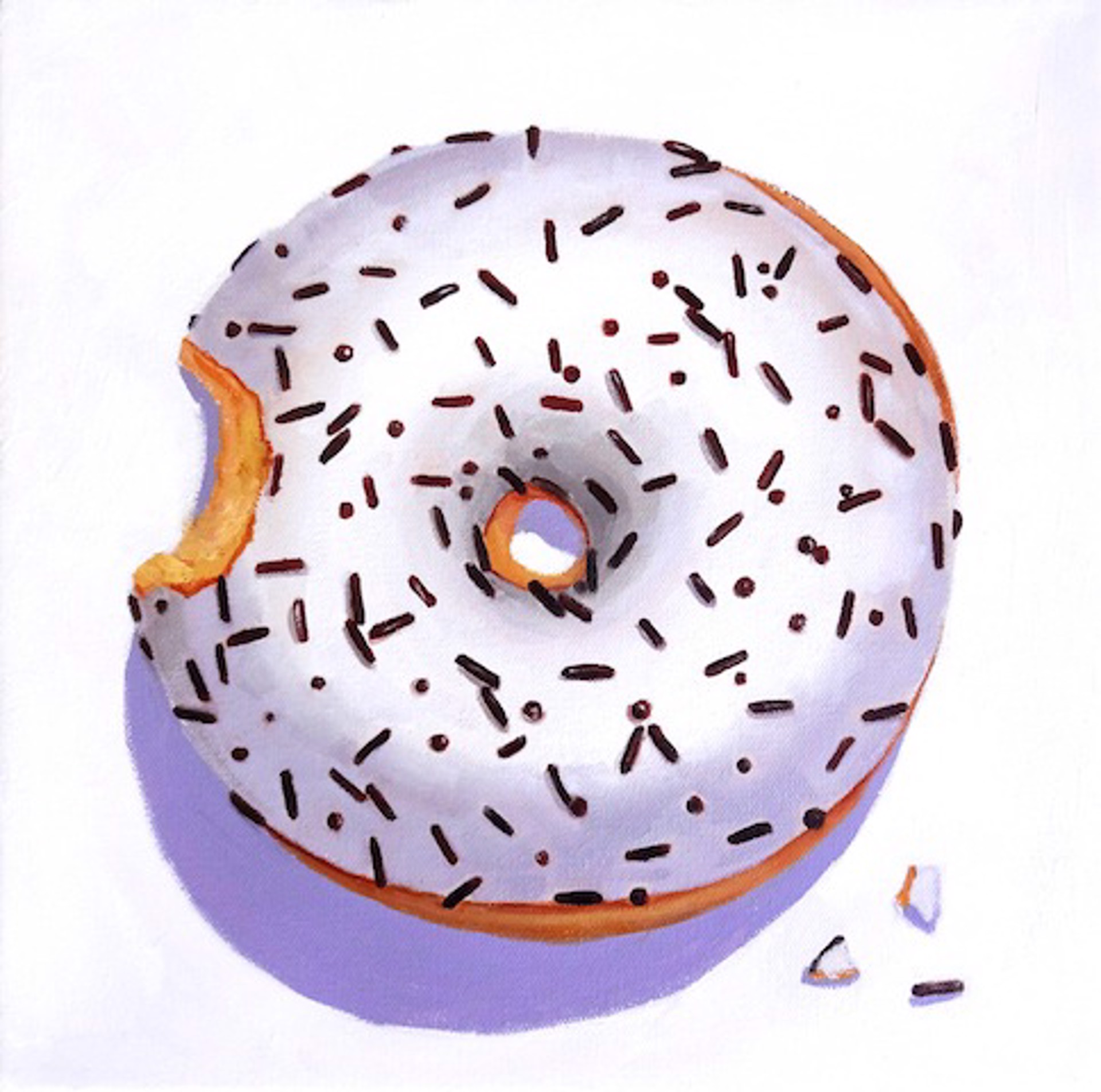 White With Chocolate Sprinkles by Terry Romero Paul