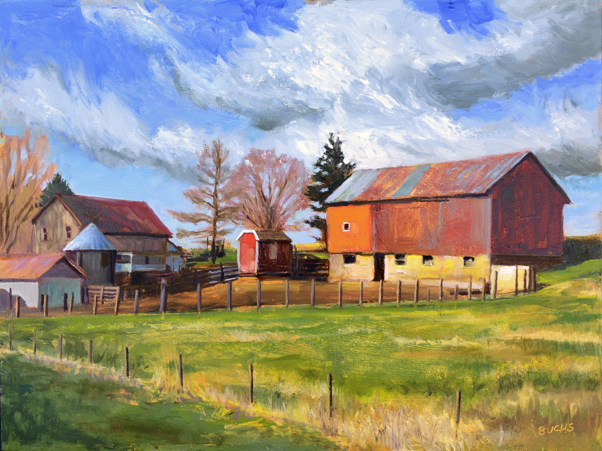 Windswept Farm by Thomas Buchs