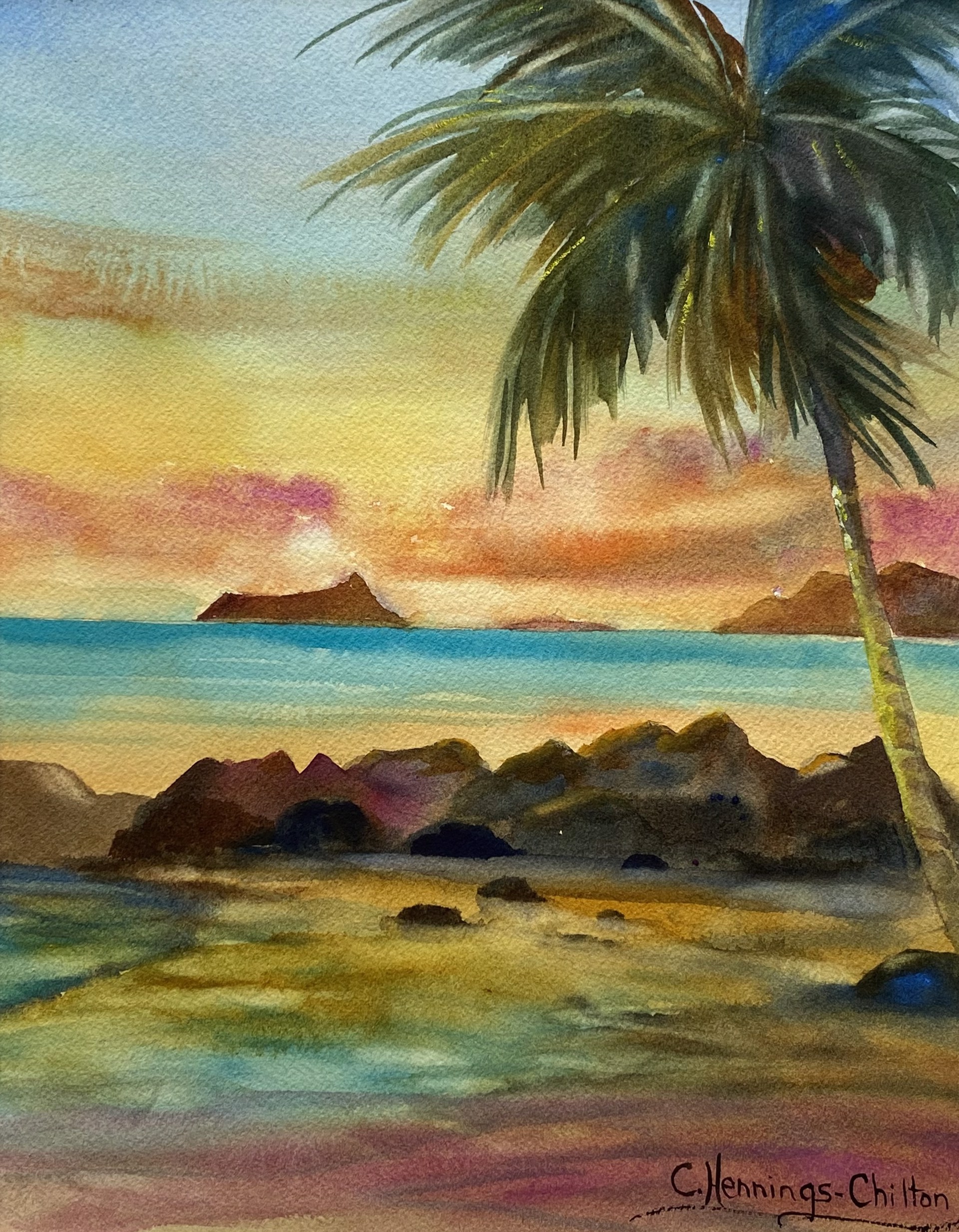 Waimānalo Cove by Connie Hennings-Chilton