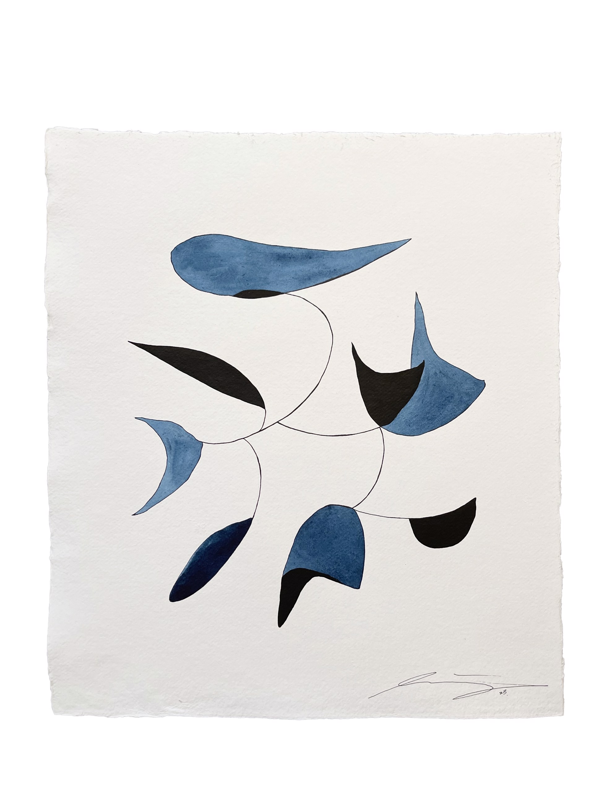 Indigo Blooms 86 {SOLD} by Lindsey Porter